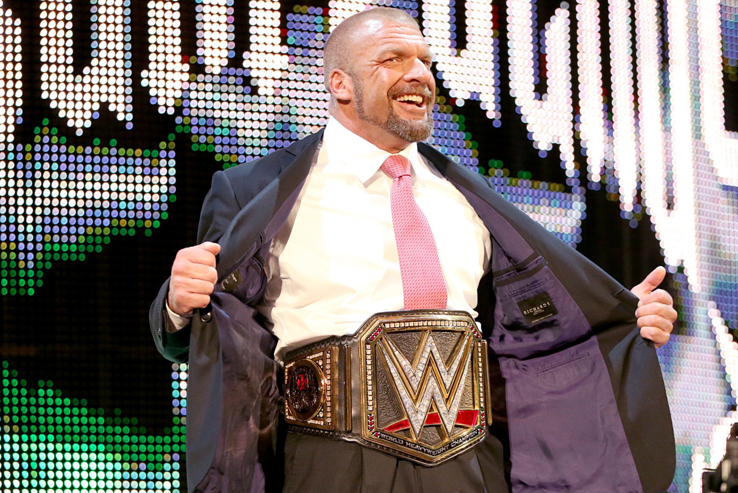 Triple H as WWE world champion
