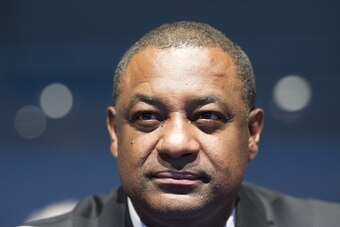 Jeffrey Webb, President of CONCACAF and the Cayman Islands Football Association and FIFA Vice President, attends the XXXIX Ordinary UEFA Congress in Vienna, Austria on March 24, 2015. The annual congress of European football's governing body is expected t