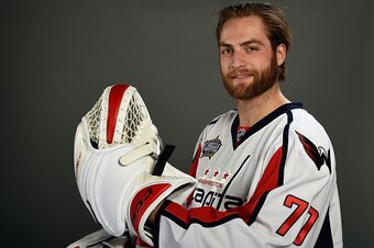 NASHVILLE, TN - JANUARY 30:  Braden Holtby #70 of the Washington Capitals poses for a 2016 NHL All-Star portrait at Bridgestone Arena on January 30, 2016 in Nashville, Tennessee.  (Photo by Sanford Myers/Getty Images)