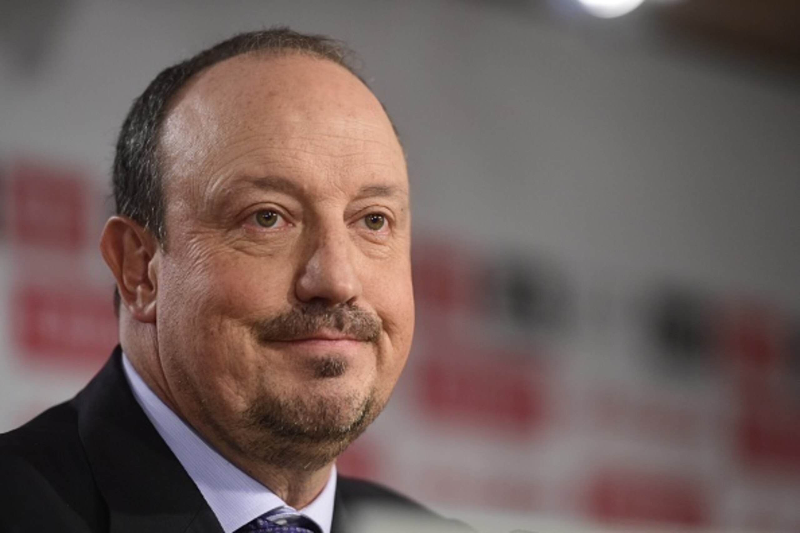 The new head-coach of Real Madrid football team, Rafael Benitez looks on during a press conference at the Santiago Bernabeu stadium in Madrid on June 3, 2015. The hiring of Rafael Benitez as Real Madrid boss today makes the Spaniard the 10th coach to serv