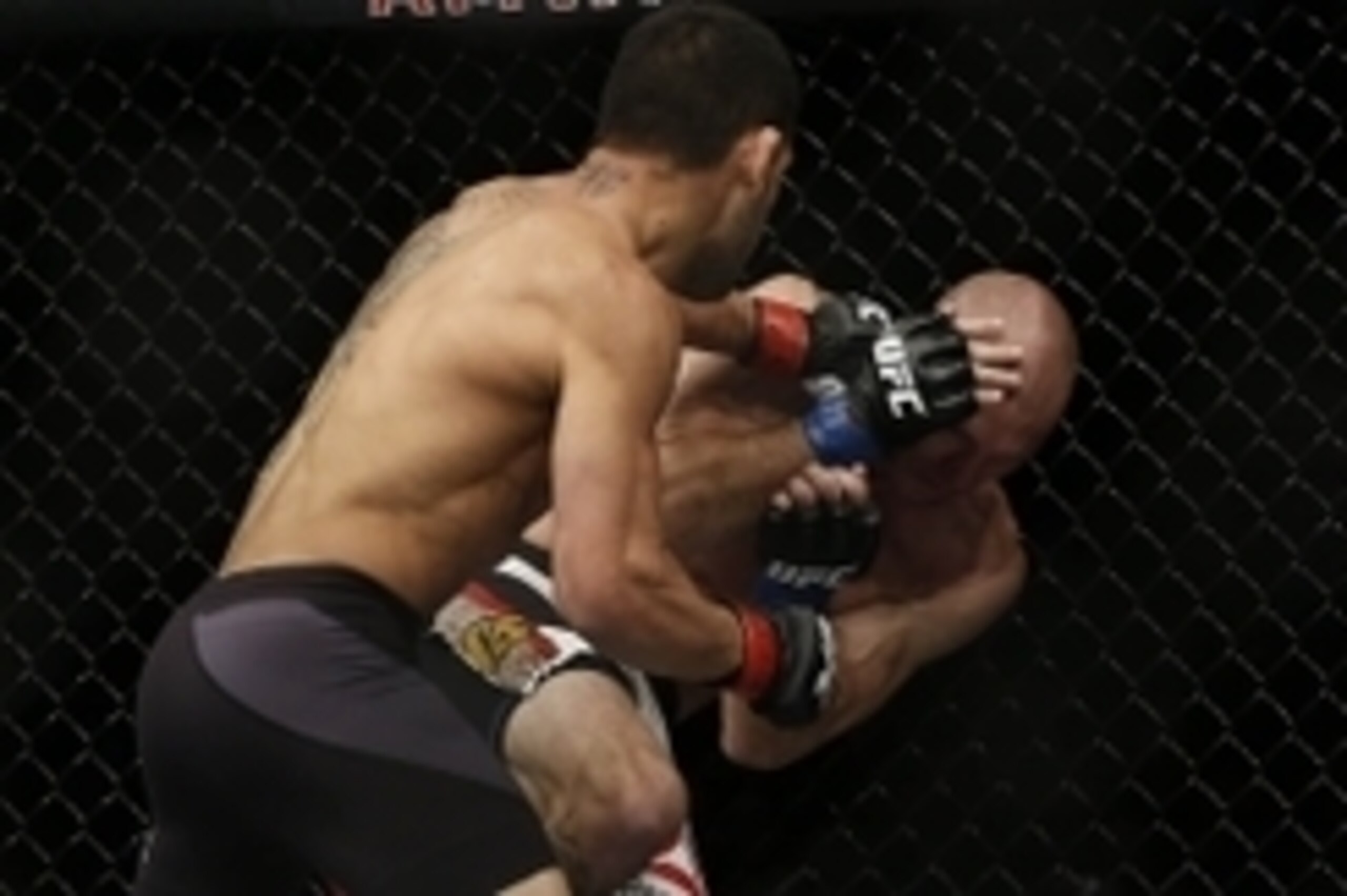 December 19, 2015; Orlando, FL, USA; Rafael Dos Anjos moves in with punches against Donald Cerrone during UFC Fight Night at Amway Center. Mandatory Credit: Reinhold Matay-USA TODAY Sports