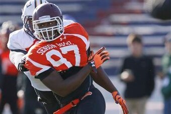 Noah Spence bulldozed his way through the Senior Bowl before the combine.