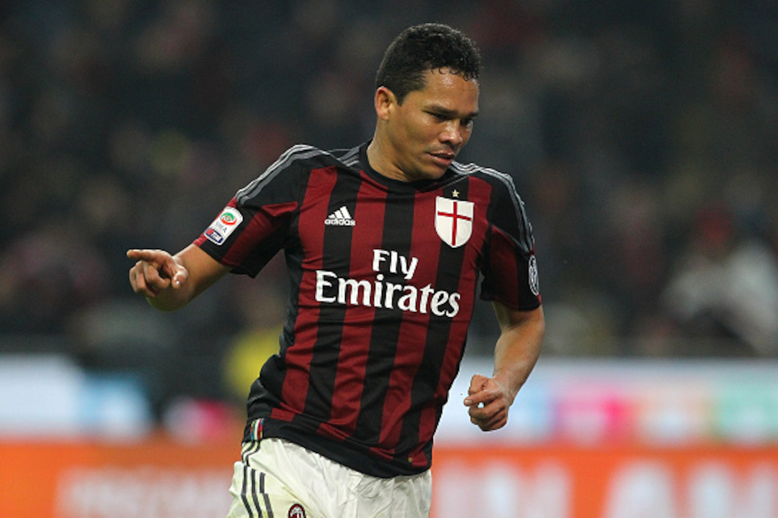 MILAN, ITALY - JANUARY 31: Carlos Bacca of AC Milan celebrates his goal during the Serie A match between AC Milan and FC Internazionale Milano at Stadio Giuseppe Meazza on January 31, 2016 in Milan, Italy. (Photo by Marco Luzzani/Getty Images) MILAN, ITALY - JANUARY 31: Carlos Bacca of AC Milan celebrates his goal during the Serie A match between AC Milan and FC Internazionale Milano at Stadio Giuseppe Meazza on January 31, 2016 in Milan, Italy. (Photo by Marco Luzzani/Getty Images)