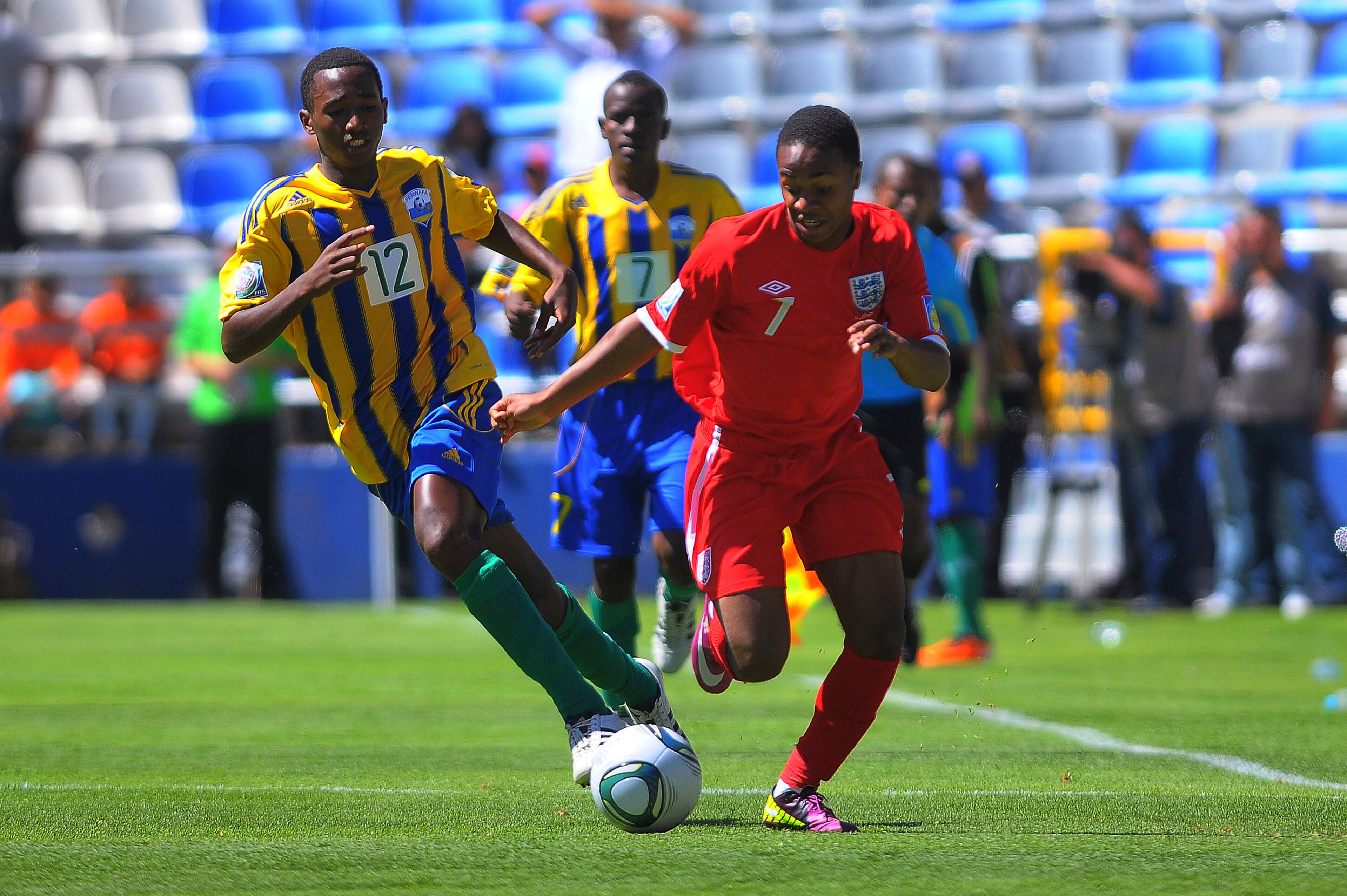 Sterling in action for England at the Under-17 World Cup in 2011 Sterling in action for England at the Under-17 World Cup in 2011