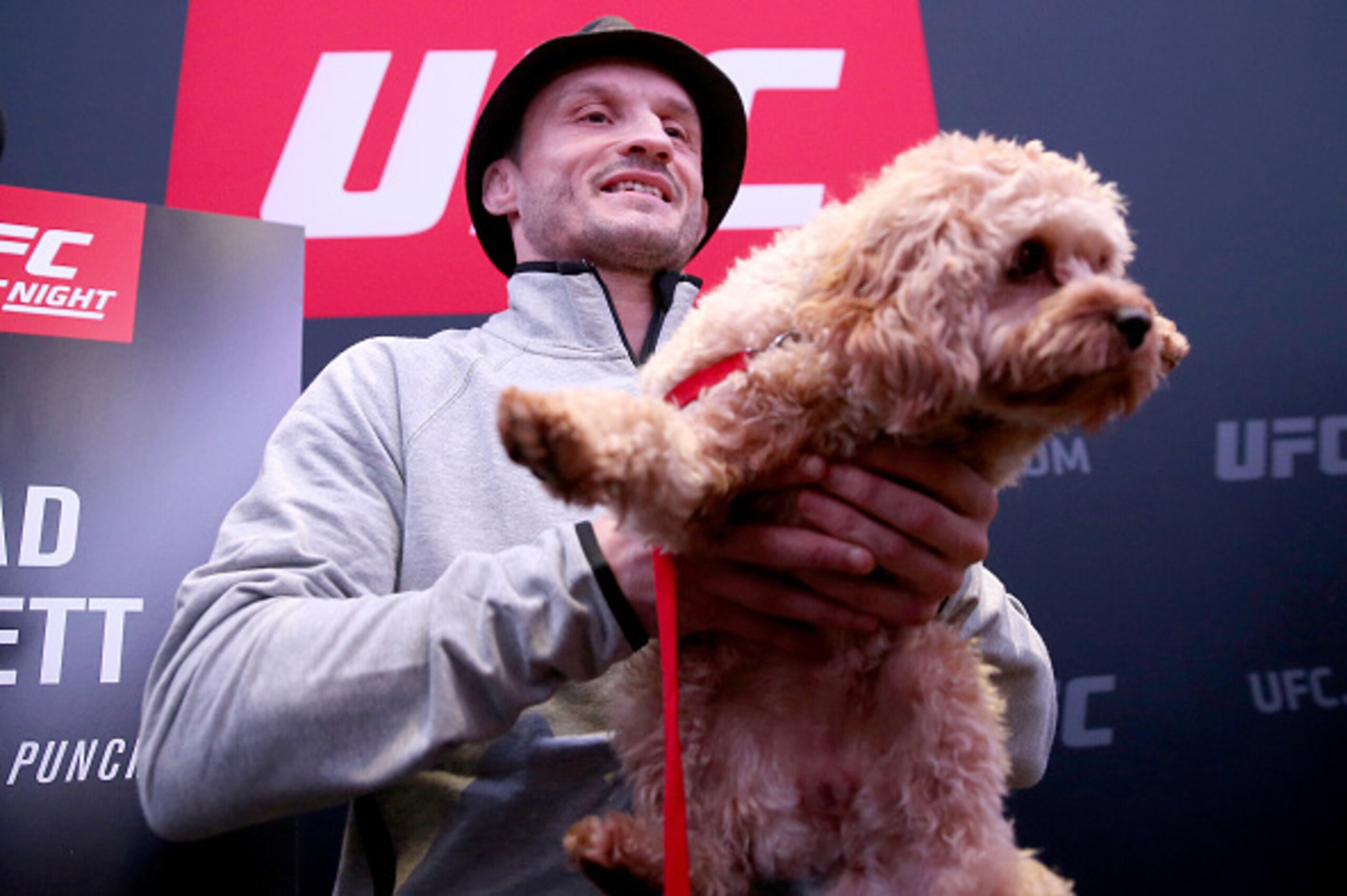 LONDON, ENGLAND - FEBRUARY 25:  Brad Pickett answers questions during the UFC Fight Night Ultimate Media Day at The Grange Hotel on February 25, 2016 in London, England.  (Photo by Scott Heavey/Zuffa LLC/Zuffa LLC via Getty Images)