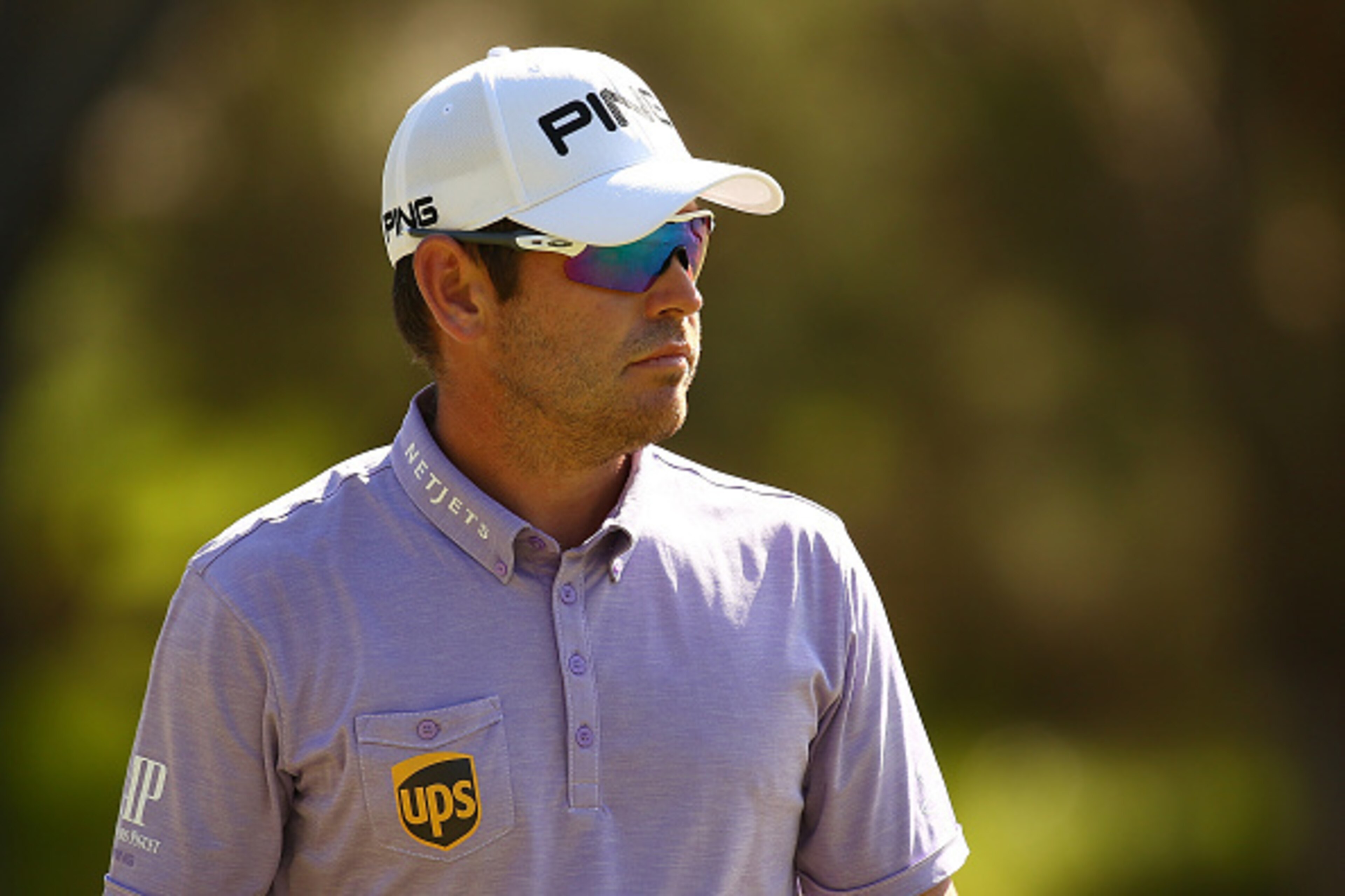 PERTH, AUSTRALIA - FEBRUARY 26:  Louis Oosthuizen of South Africa looks on during day two of the 2016 Perth International at Karrinyup GC on February 26, 2016 in Perth, Australia.  (Photo by Paul Kane/Getty Images)