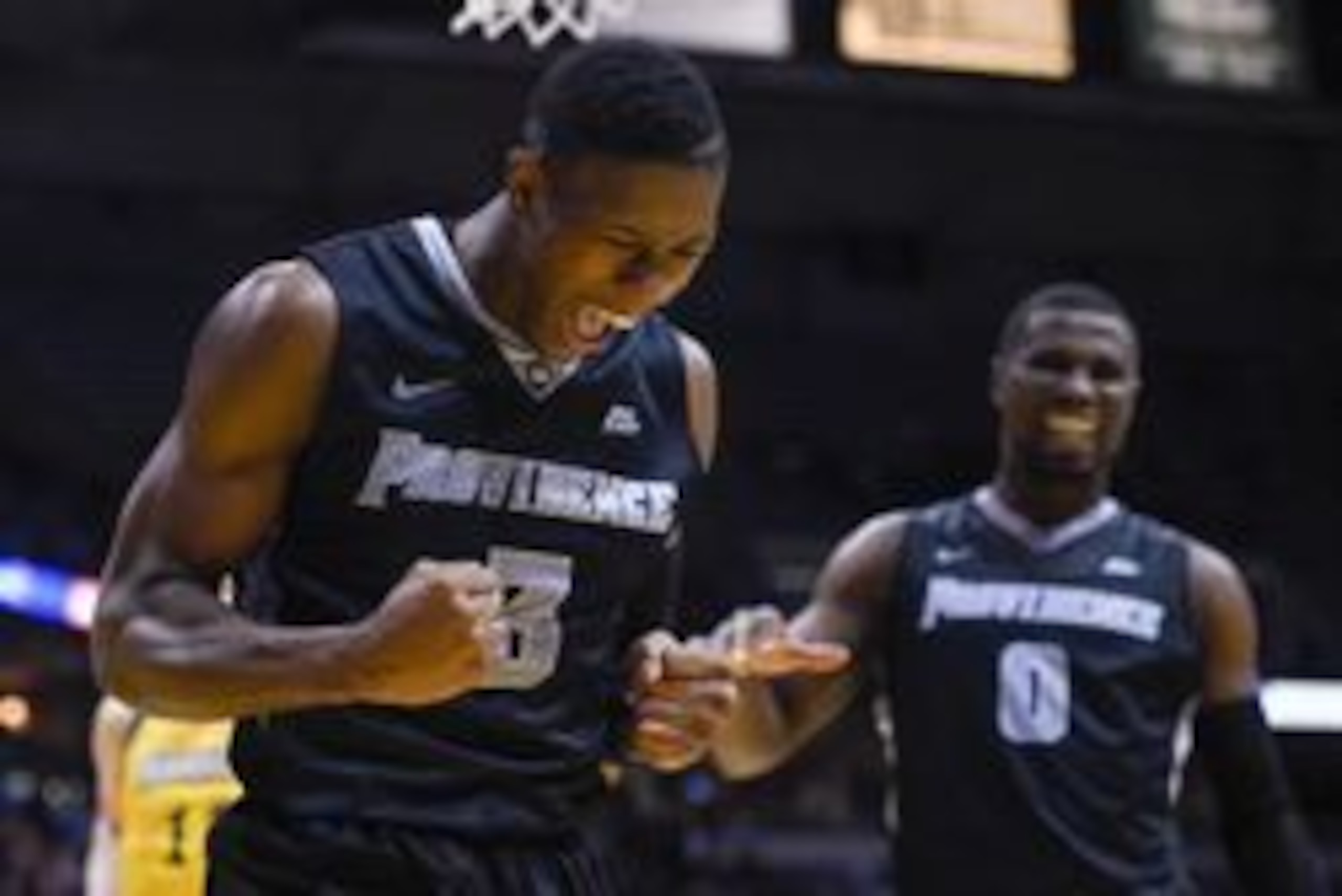 Feb 10, 2016; Milwaukee, WI, USA;  Providence Friars guard Kris Dunn (3) reacts after drawing a foul in the second half during the game against the Marquette Golden Eagles at BMO Harris Bradley Center. Marquette beat Providence 96-91. Mandatory Credit: Be