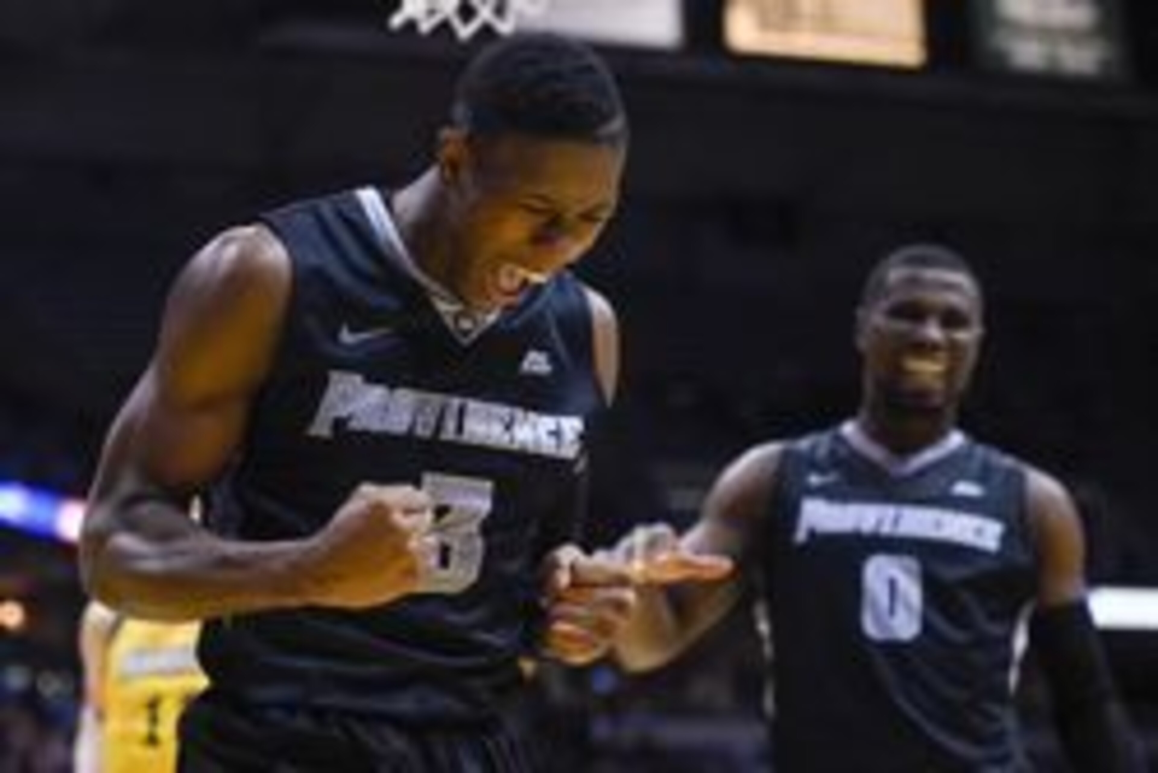 Feb 10, 2016; Milwaukee, WI, USA;  Providence Friars guard Kris Dunn (3) reacts after drawing a foul in the second half during the game against the Marquette Golden Eagles at BMO Harris Bradley Center. Marquette beat Providence 96-91. Mandatory Credit: Be