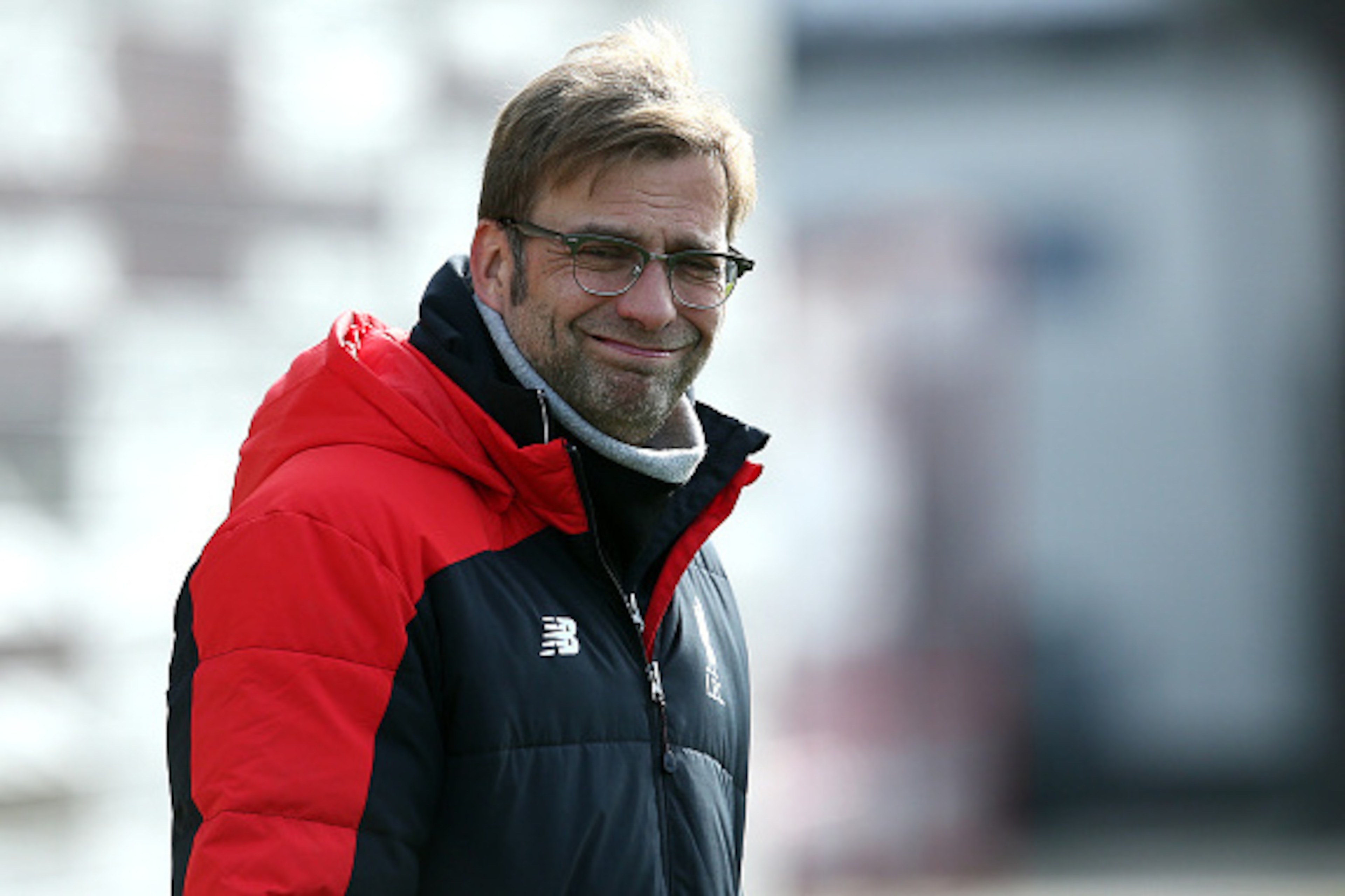 LIVERPOOL, ENGLAND - FEBRUARY 26:  Liverpool manager Jurgen Klopp looks on during a training session ahead of their Capital One Cup final match against Manchester City at Melwood Training Ground on February 26, 2016 in Liverpool, United Kingdom.  (Photo b