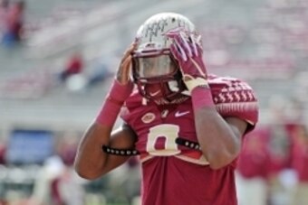 Nov 14, 2015; Tallahassee, FL, USA; Florida State University defensive back Jalen Ramsey (8) before the game against the North Carolina State Wolfpack at Doak Campbell Stadium. Mandatory Credit: Melina Vastola-USA TODAY Sports