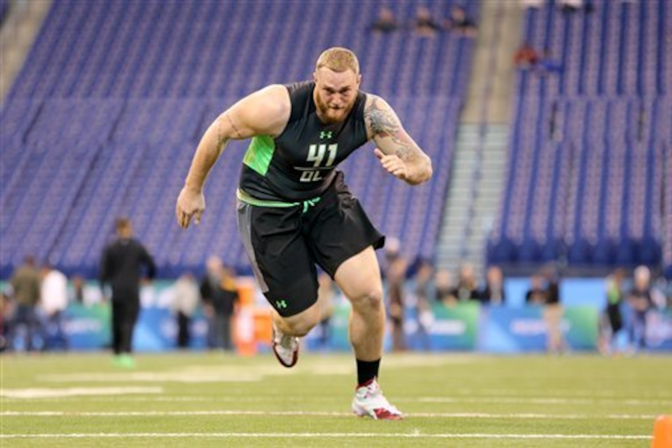 Jason Spriggs showed off what makes him such a strong fit in certain offenses.