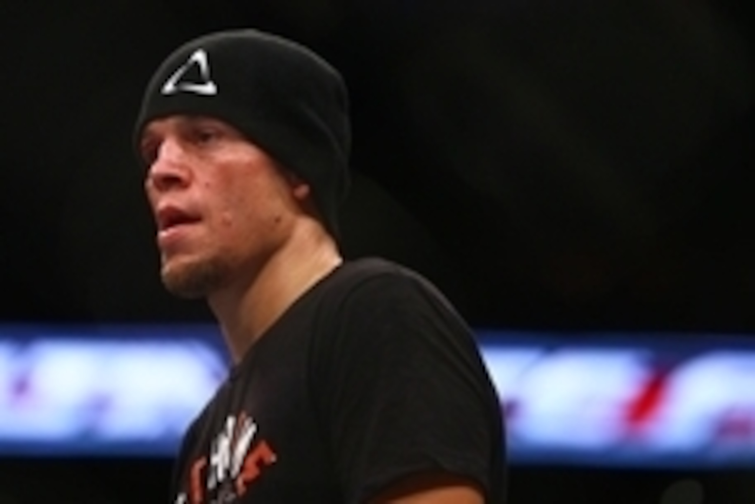 December 13, 2014; Phoenix, AZ, USA; Nate Diaz against Rafael dos Anjos (not pictured) during UFC Fight Night at US Airways Center. Mandatory Credit: Mark J. Rebilas-USA TODAY Sports