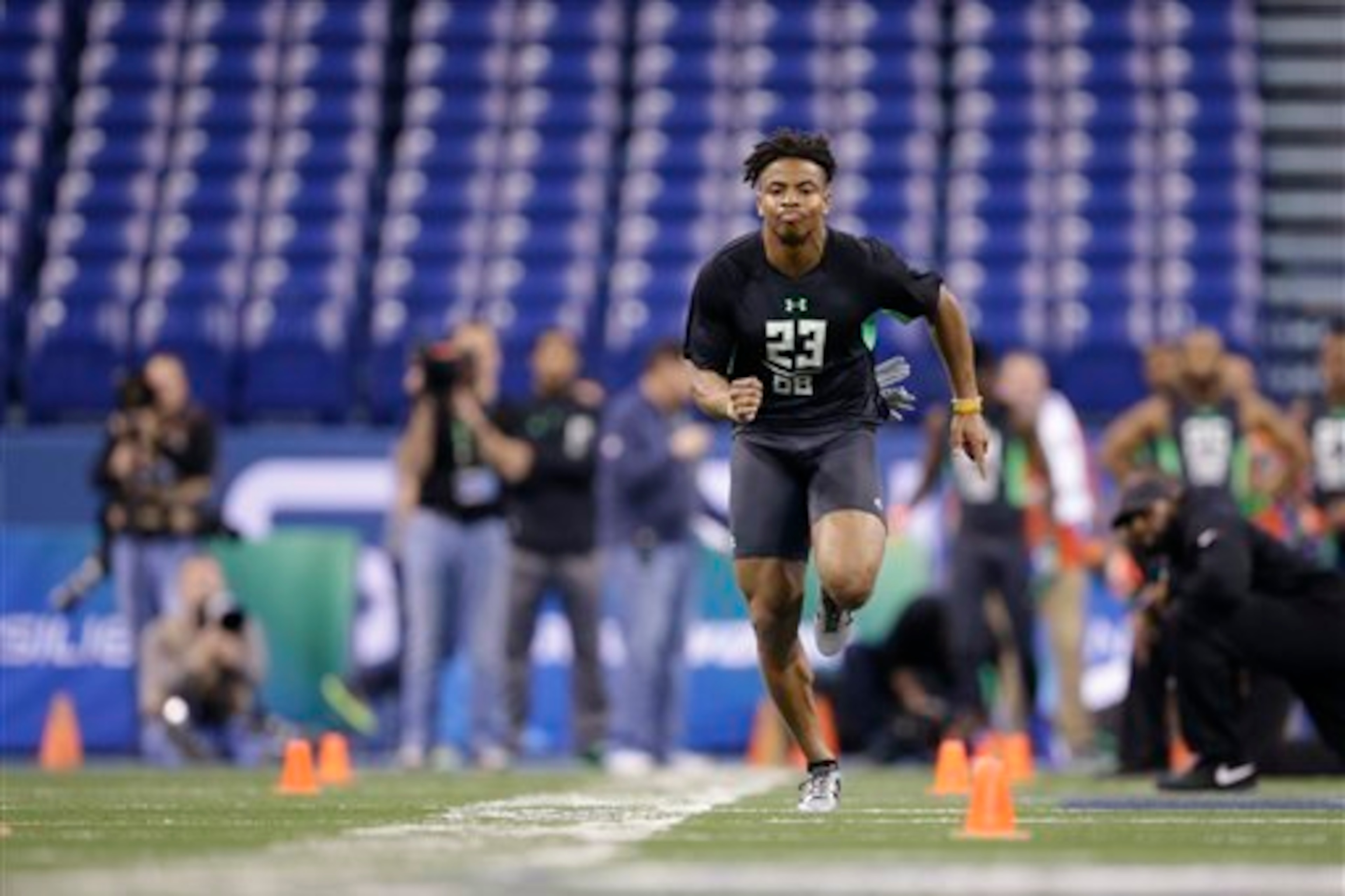 Vernon Hargreaves put on a show in positional drills to affirm his stock.