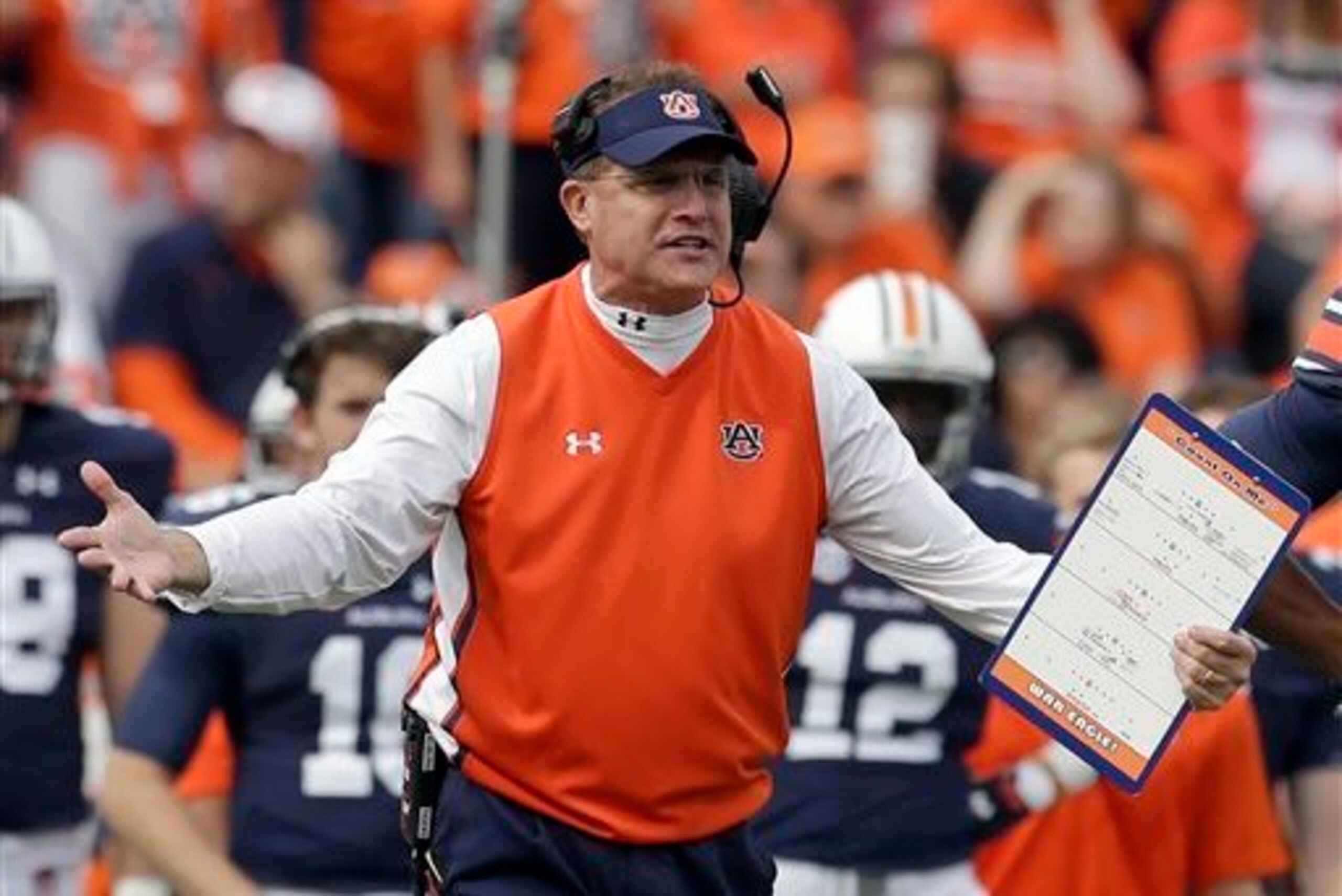 Auburn HC Gus Malzahn Auburn HC Gus Malzahn