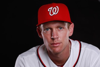 VIERA, FL - FEBRUARY 28: Stephen Strasburg #37 of the Washington Nationals poses for a portrait at Spring Training photo day at Space Coast Stadium on February 28, 2016 in Viera, Florida. (Photo by Chris Trotman/Getty Images) VIERA, FL - FEBRUARY 28: Stephen Strasburg #37 of the Washington Nationals poses for a portrait at Spring Training photo day at Space Coast Stadium on February 28, 2016 in Viera, Florida. (Photo by Chris Trotman/Getty Images)