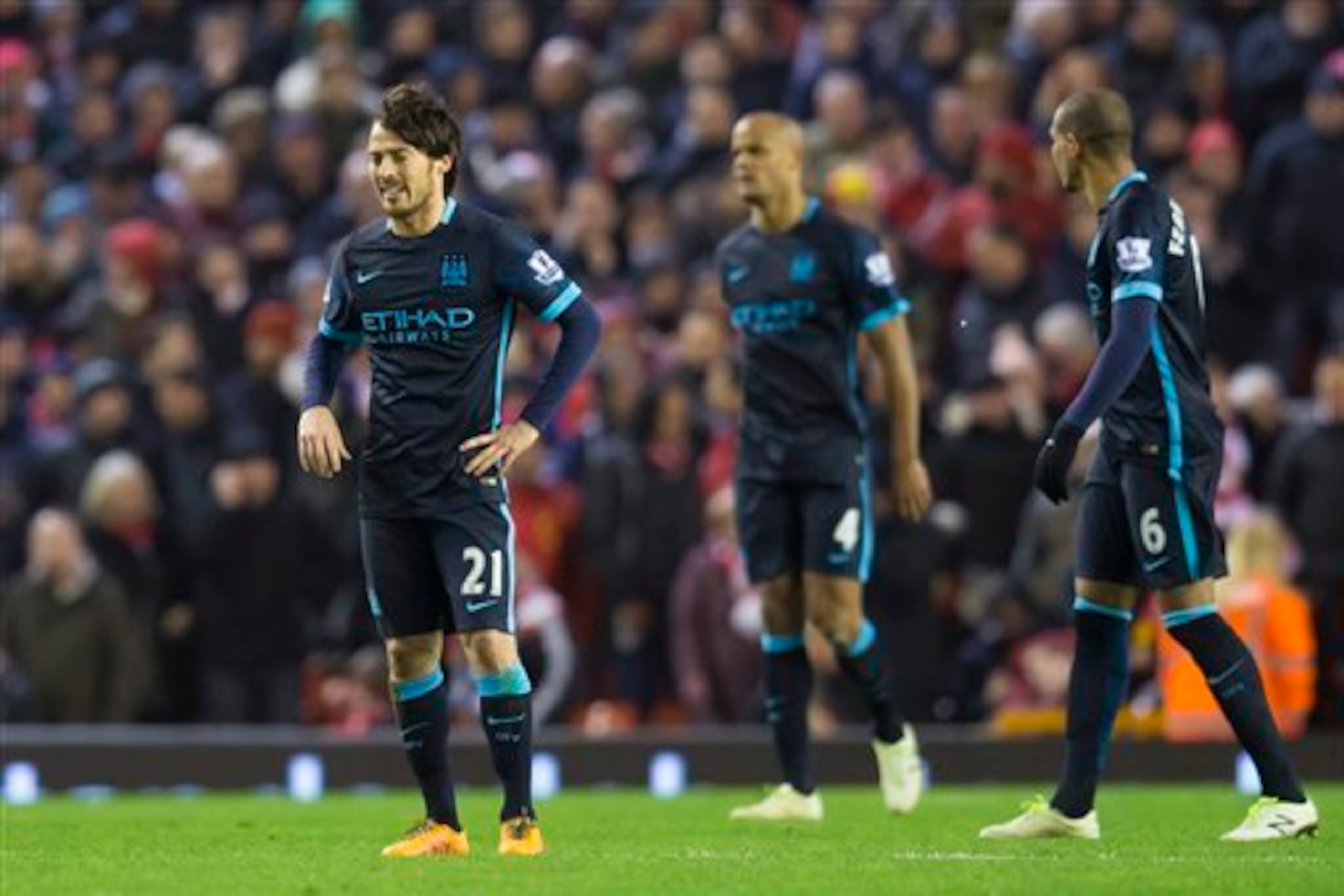 Manchester City were flat at Anfield.