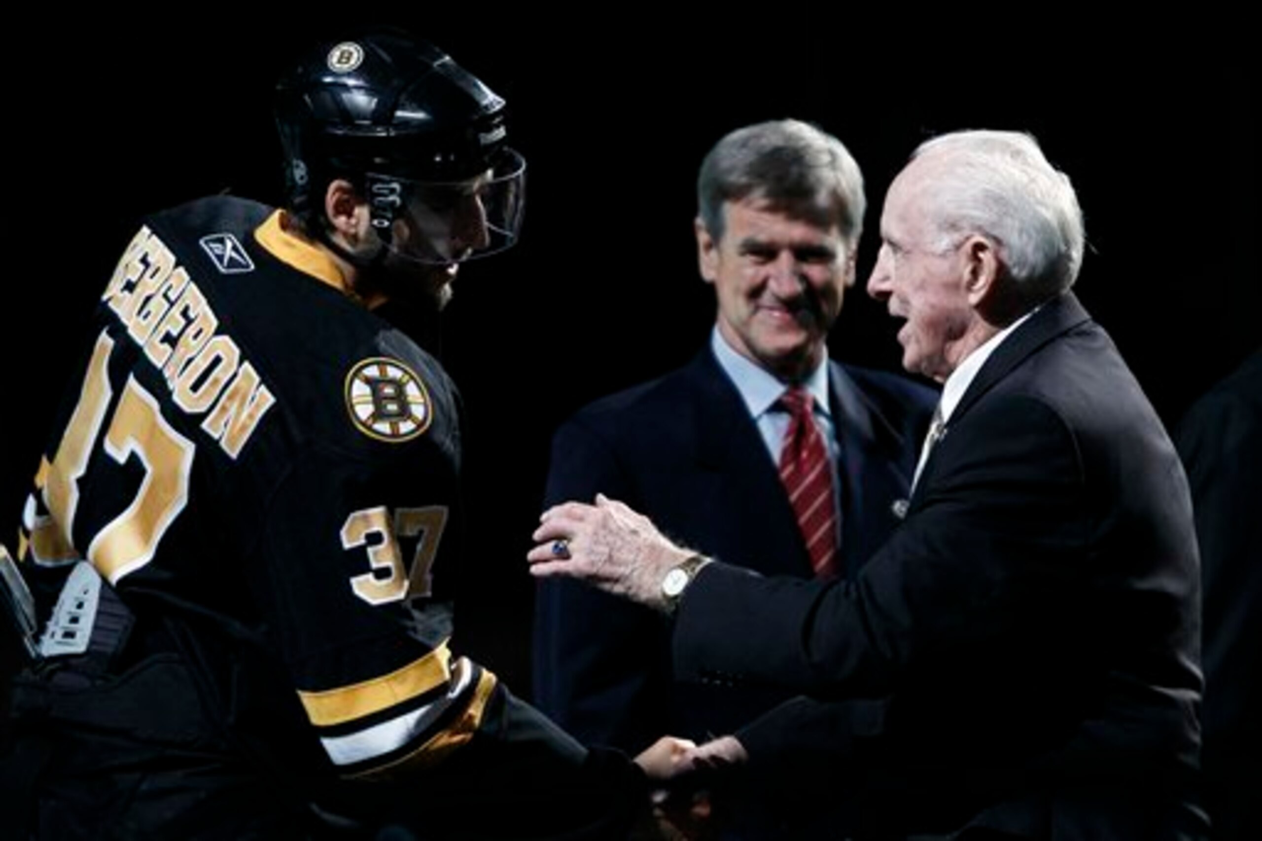 Patrice Bergeron is Schmidt's favorite current player.