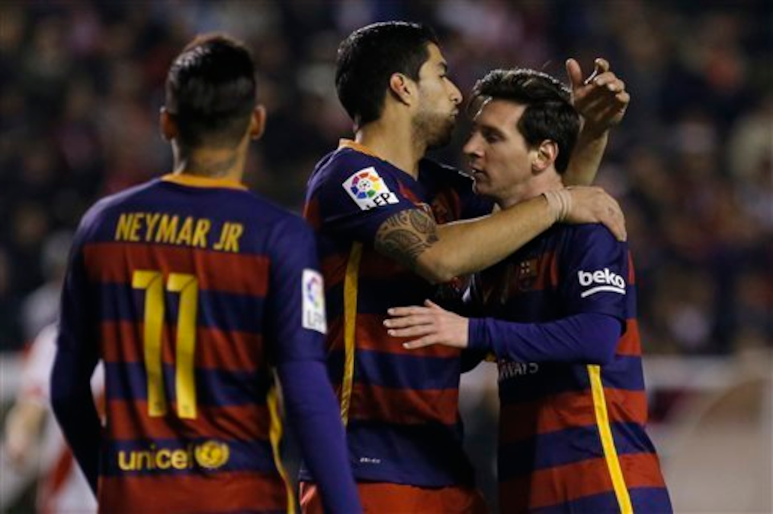 The "MSN" trio has quickly become the most potent strike force in Europe. The "MSN" trio has quickly become the most potent strike force in Europe.