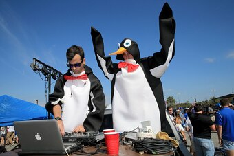 JACKSONVILLE, FL - OCTOBER 31:  Fans participate in tailgating activites before the game between the Florida Gators and the Georgia Bulldogs at EverBank Field on October 31, 2015 in Jacksonville, Florida.  (Photo by Sam Greenwood/Getty Images)