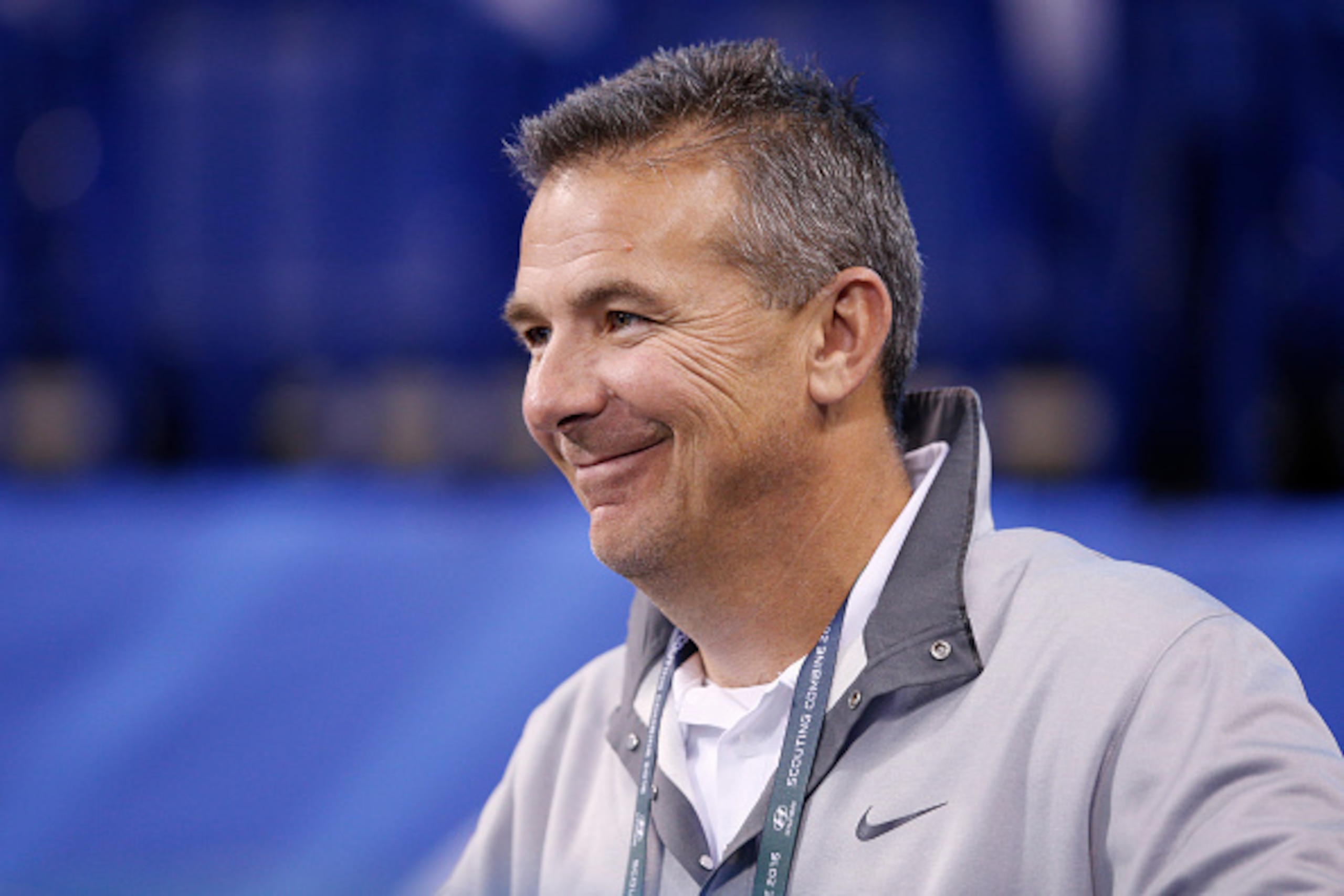 INDIANAPOLIS, IN - FEBRUARY 27: Ohio State football coach Urban Meyer attends the 2016 NFL Scouting Combine at Lucas Oil Stadium on February 27, 2016 in Indianapolis, Indiana. (Photo by Joe Robbins/Getty Images) INDIANAPOLIS, IN - FEBRUARY 27: Ohio State football coach Urban Meyer attends the 2016 NFL Scouting Combine at Lucas Oil Stadium on February 27, 2016 in Indianapolis, Indiana. (Photo by Joe Robbins/Getty Images)