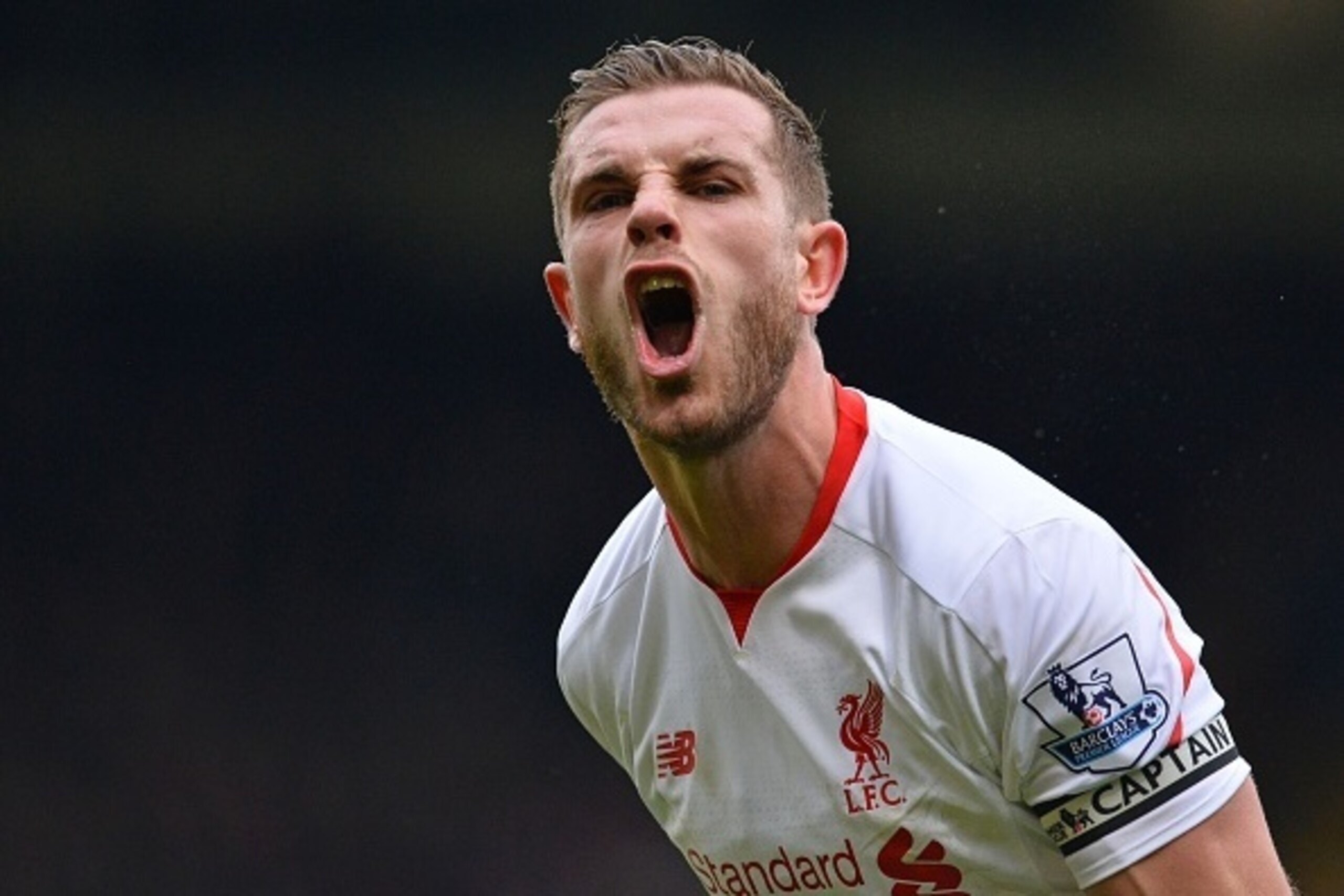 Liverpool's English midfielder Jordan Henderson reacts during the English Premier League football match between Crystal Palace and Liverpool at Selhurst Park in south London on March 6, 2016.
Liverpool won the game 2-1. / AFP / GLYN KIRK / RESTRICTED TO E