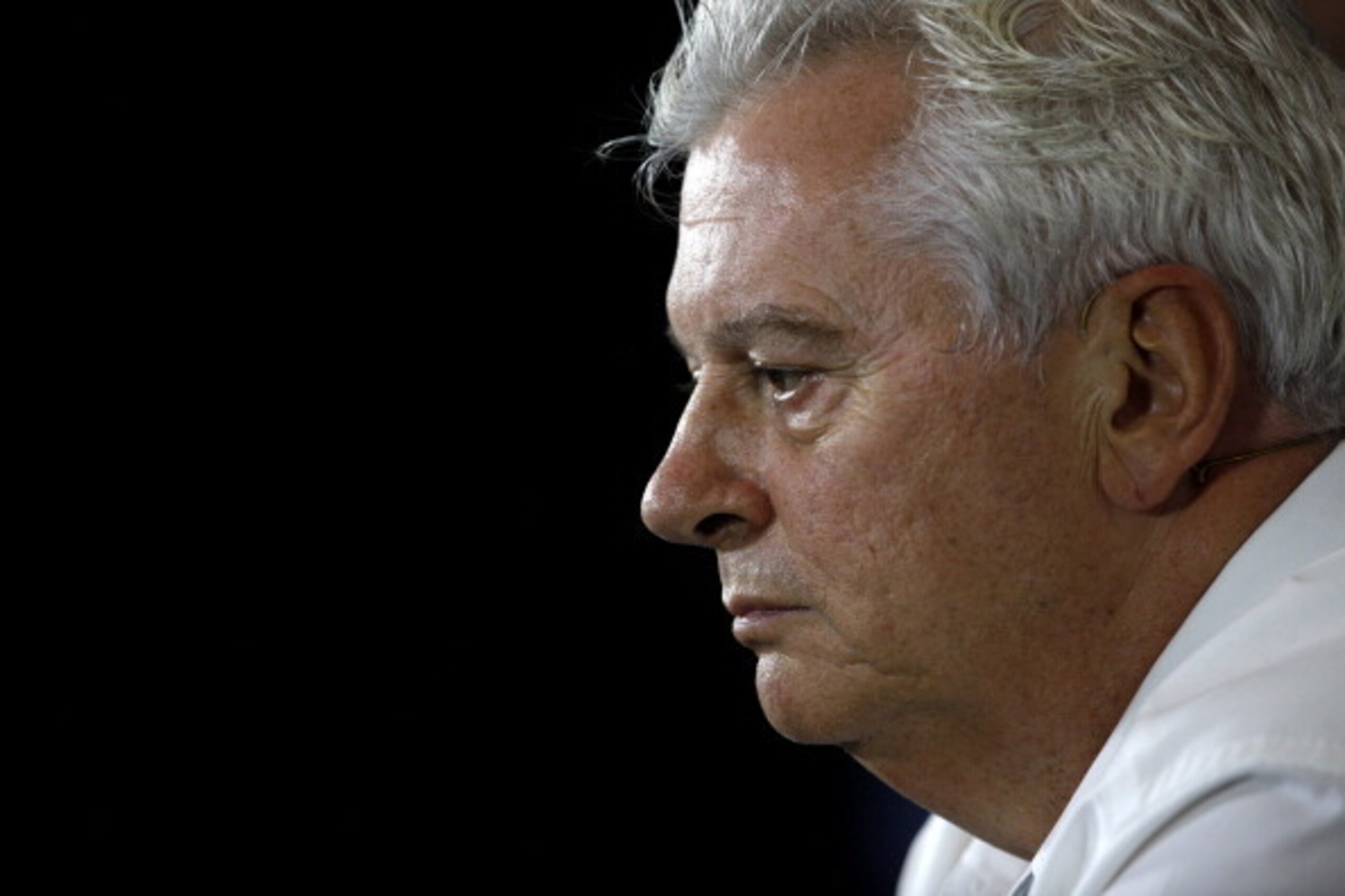 NORTHAMPTON, ENGLAND - JULY 04: Pat Symonds, the Williams Chief Technical Officer attends a press conference during practice ahead of the British Formula One Grand Prix at Silverstone Circuit on July 4, 2014 in Northampton, United Kingdom. (Photo by Dre NORTHAMPTON, ENGLAND - JULY 04: Pat Symonds, the Williams Chief Technical Officer attends a press conference during practice ahead of the British Formula One Grand Prix at Silverstone Circuit on July 4, 2014 in Northampton, United Kingdom. (Photo by Dre
