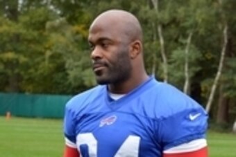 Oct 22, 2015; London, United Kingdom; Buffalo Bills defensive end Mario Williams (94) at practice at the Grove hotel in preparation for the NFL International Series game against the Jacksonville Jaguars. Mandatory Credit: Kirby Lee-USA TODAY Sports