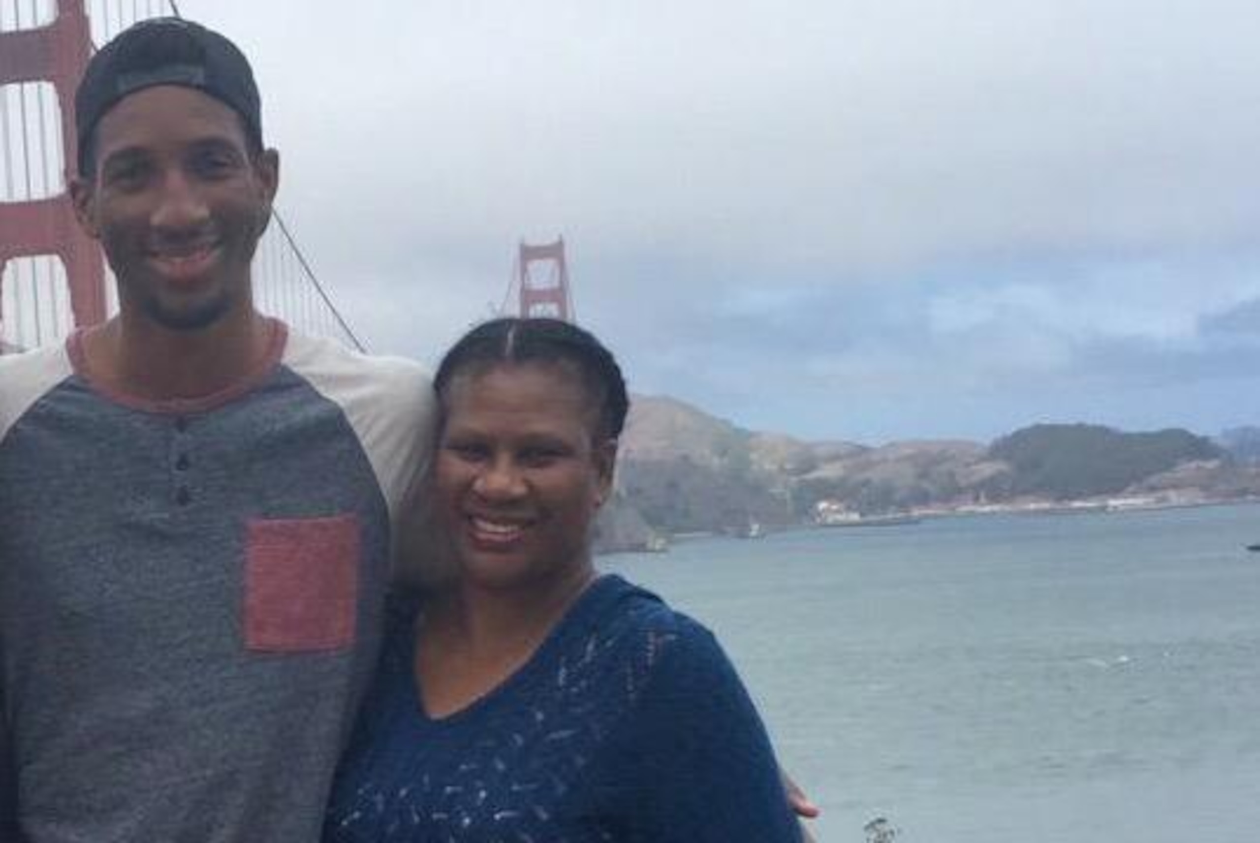 Lee with his mother, Sherri, who discovered her youngest son, even at an early age, thought carefully about the welfare of those around him.