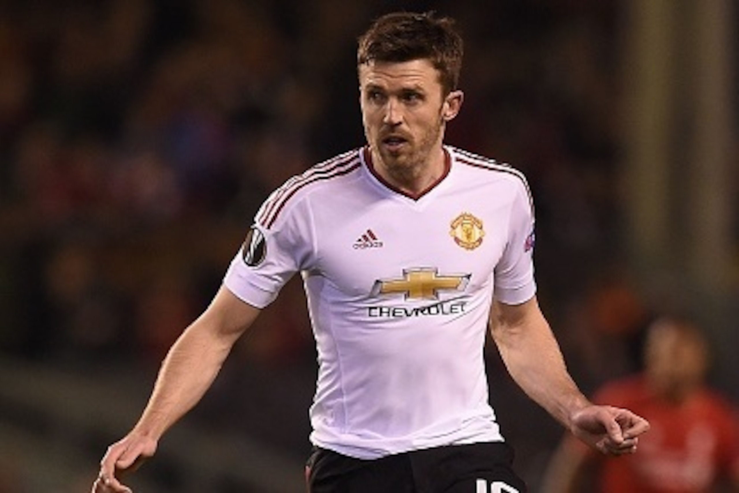 Manchester United's English midfielder Michael Carrick controls the ball during the UEFA Europa League round of 16, first leg football match between Liverpool and Manchester United at Anfield in Liverpool, northwest England on March 10, 2016. / AFP / PAUL Manchester United's English midfielder Michael Carrick controls the ball during the UEFA Europa League round of 16, first leg football match between Liverpool and Manchester United at Anfield in Liverpool, northwest England on March 10, 2016. / AFP / PAUL