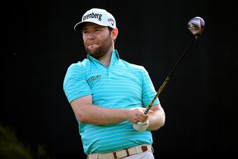 PALM HARBOR, FL - MARCH 10:  Branden Grace of South Africa hits off the 18th tee during the first round of the Valspar Championship at Innisbrook Resort Copperhead Course on March 10, 2016 in Palm Harbor, Florida.  (Photo by Sam Greenwood/Getty Images)