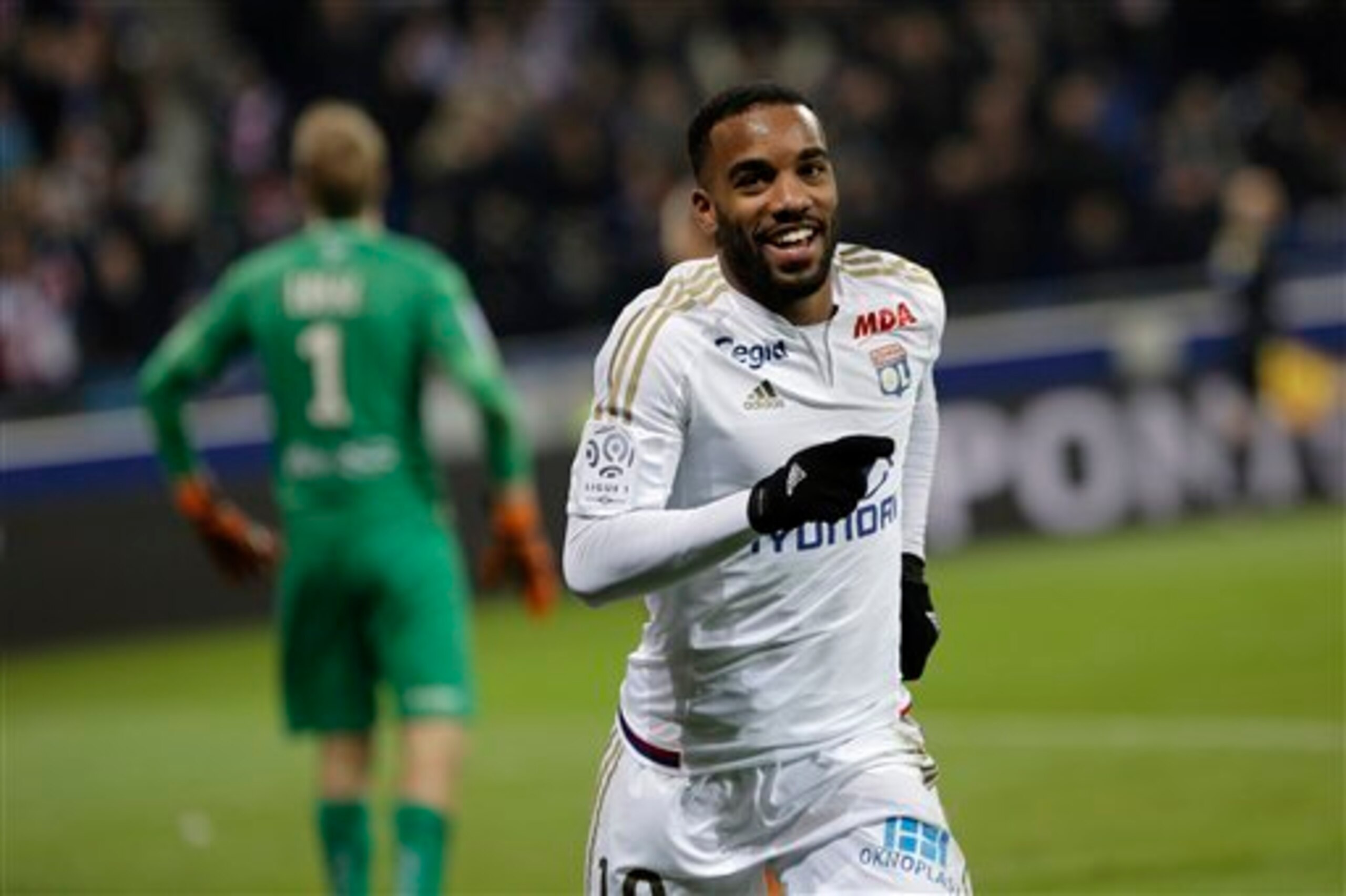 Lacazette has scored 15 goals for Lyon this season. Lacazette has scored 15 goals for Lyon this season.