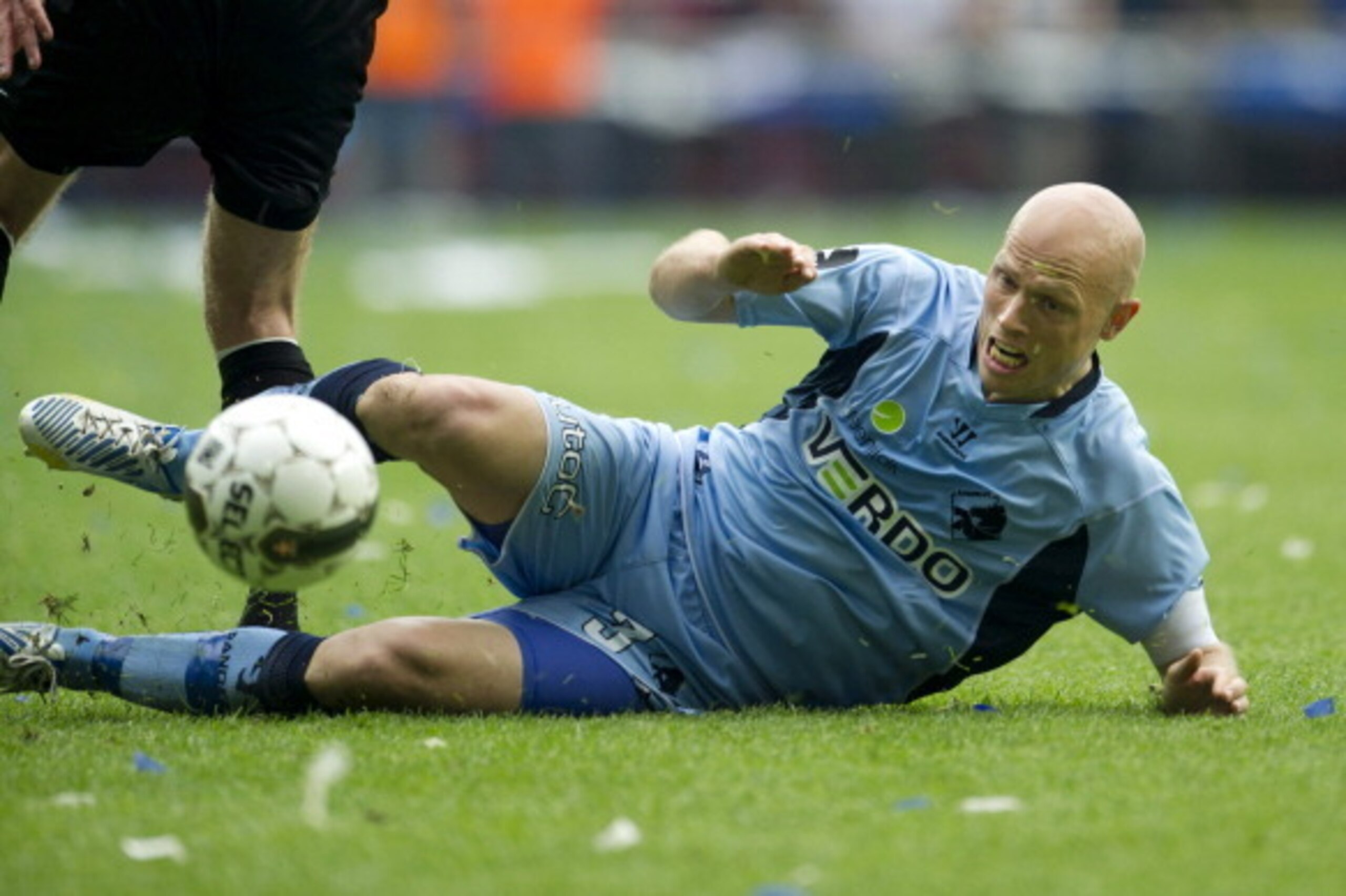 COPENHAGEN, DENMARK - MAY 9:  Christian T Keller of Randers FC in action during the Danish Cup Final between Randers FC and Esbjerg fB held on May 9, 2013 at the Parken Stadium in Copenhagen, Denmark. (Photo by Bjorn Lindgren/EuroFootball/Getty Images)