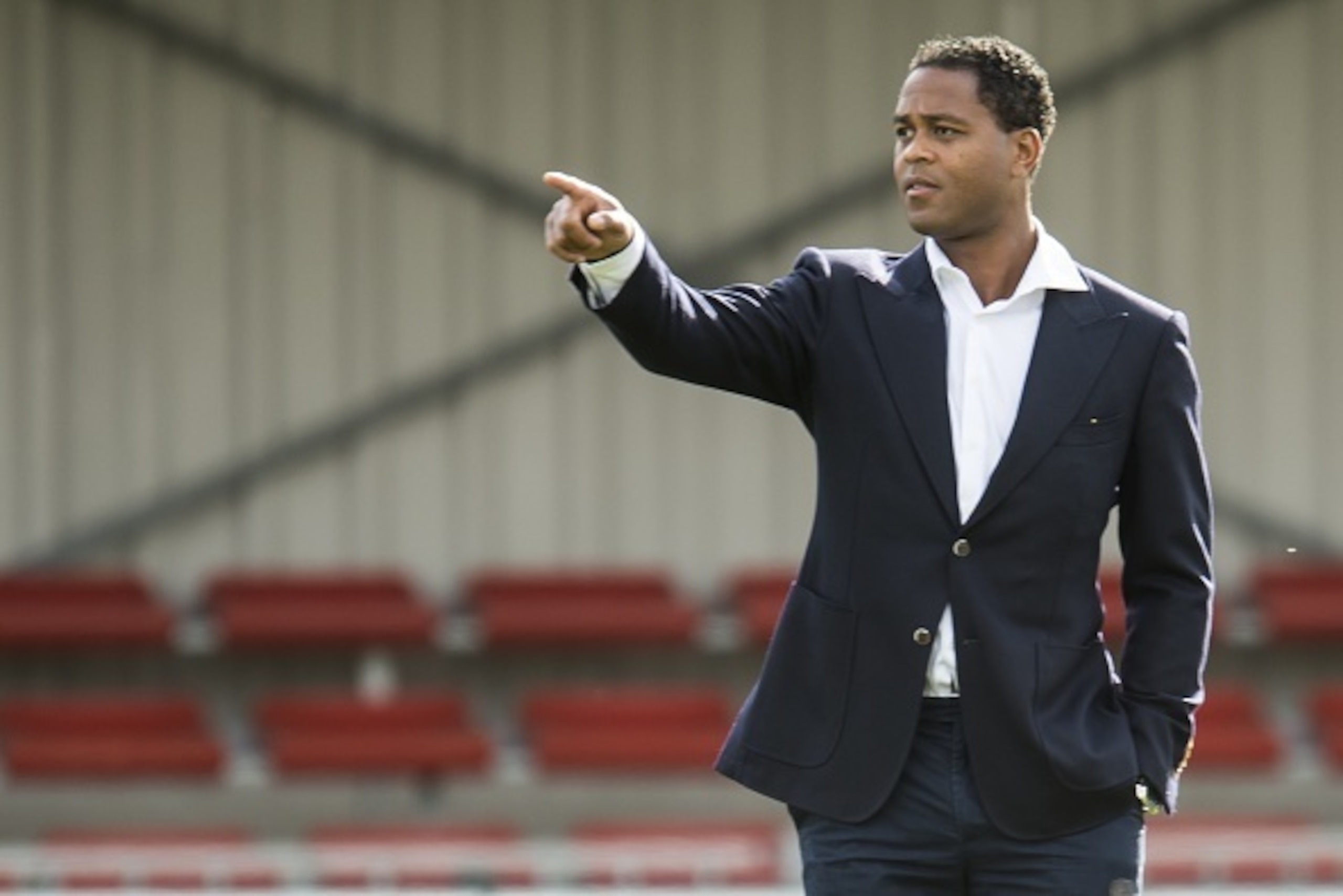 coach Patrick Kluivert of Curacao during the International friendy match between Curacao and Suriname on May 20, 2015 at the Almere-City stadium in Almere, The Netherlands.(Photo by VI Images via Getty Images)