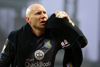 BIRMINGHAM, ENGLAND - DECEMBER 13:  Brad Guzan of Aston Villa during the Barclays Premier League match between Aston Villa and Arsenal at Villa Park on December 13, 2015 in Birmingham, England.  (Photo by James Baylis - AMA/Getty Images)