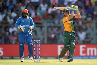 MUMBAI, INDIA - MARCH 20:  AB de Villiers of South Africa bats during the ICC World Twenty20 India 2016 Super 10s Group 1 match between South Africa and Afghanistan at Wankhede Stadium on March 20, 2016 in Mumbai, India.  (Photo by Gareth Copley/Getty Ima
