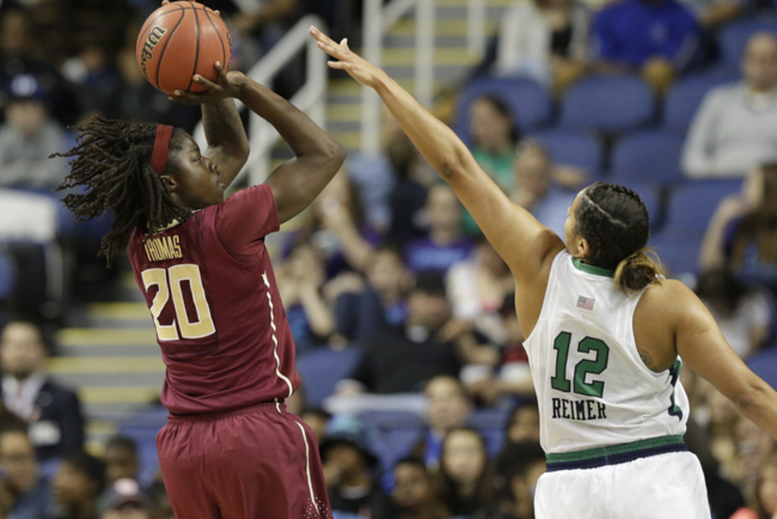 Sophomore Shakayla Thomas has become a major difference-maker for Florida State this year. Sophomore Shakayla Thomas has become a major difference-maker for Florida State this year.