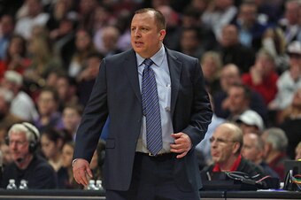CHICAGO, IL - MARCH 18:  Head coach Tom Thibodeau of the Chicago Bulls watches as his team take on the Indiana Pacers at the United Center on March 18, 2015 in Chicago, Illinois. The Bulls defeated the Pacers 103-86. NOTE TO USER: User expressly acknowled
