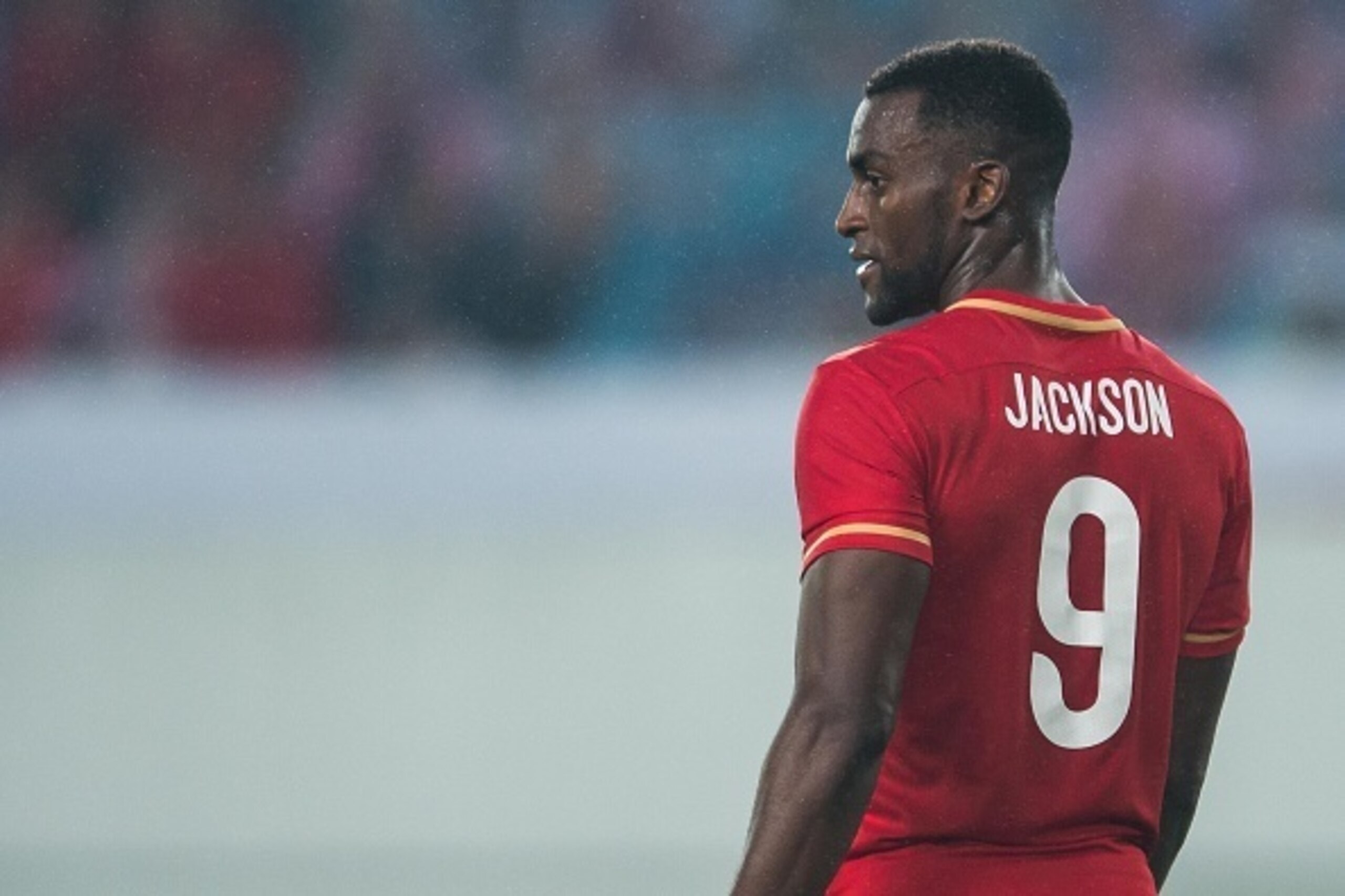 GUANGZHOU, CHINA - MARCH 16:  Jackson Martinez of Guangzhou Evergrande looks on during the AFC CHampions League match between Guangzhou Evergrande and Urawa Red Diamonds on March 16, 2016 in Guangzhou, China.  (Photo by Aitor Alcalde Colomer/Getty Images)