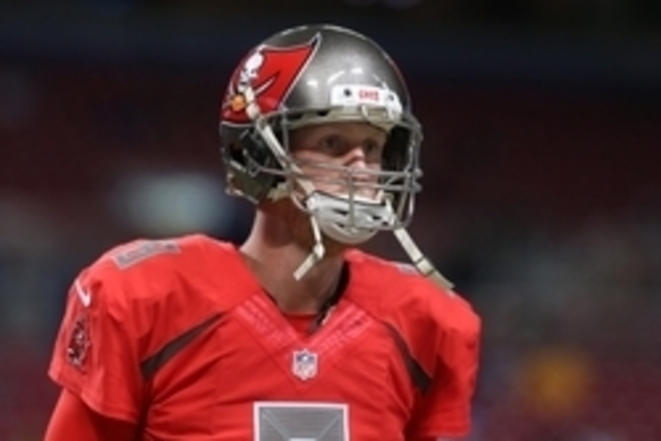 Dec 17, 2015 St. Louis, MO, USA; Tampa Bay Buccaneers quarterback Mike Glennon (8) against the St. Louis Rams at the Edward Jones Dome. The Rams won 31-23. Mandatory Credit: Aaron Doster-USA TODAY Sports