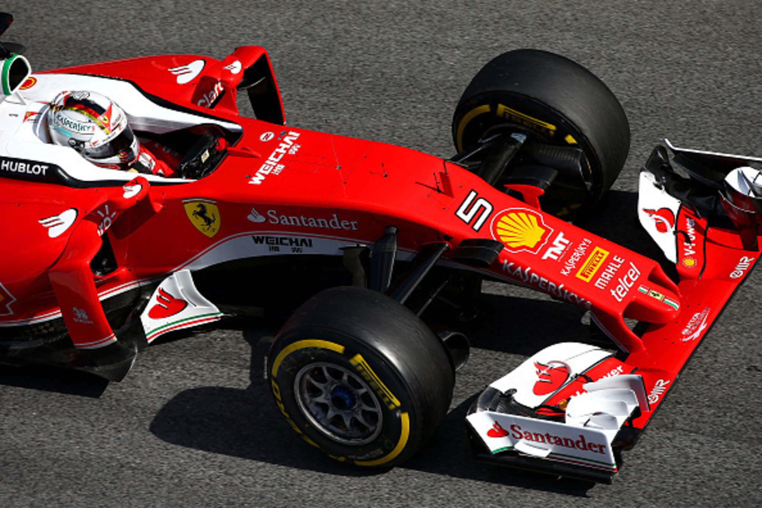 MONTMELO, SPAIN - MARCH 04:  Sebastian Vettel of Germany and Ferrari drives during day four of F1 winter testing at Circuit de Catalunya on March 4, 2016 in Montmelo, Spain.  (Photo by Mark Thompson/Getty Images)