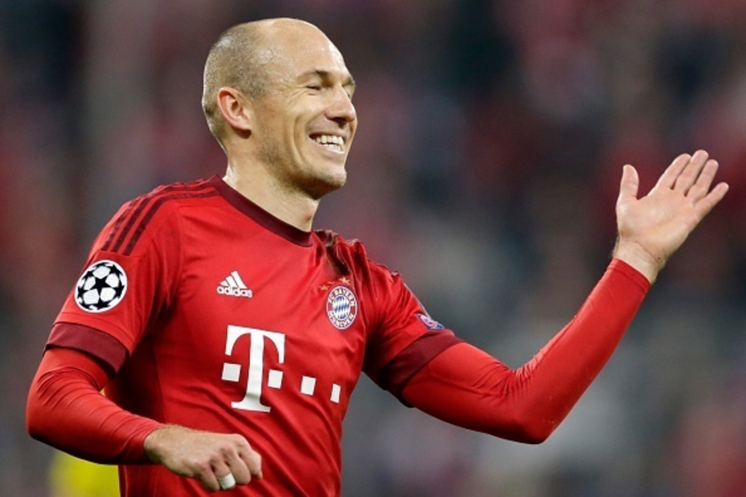 Arjen Robben of Bayern Munchen during the Champion League group F match between FC Bayern Munich and Arsenal FC on November 4, 2015 at the Allianz Arena in Munich, Germany(Photo by VI Images via Getty Images)