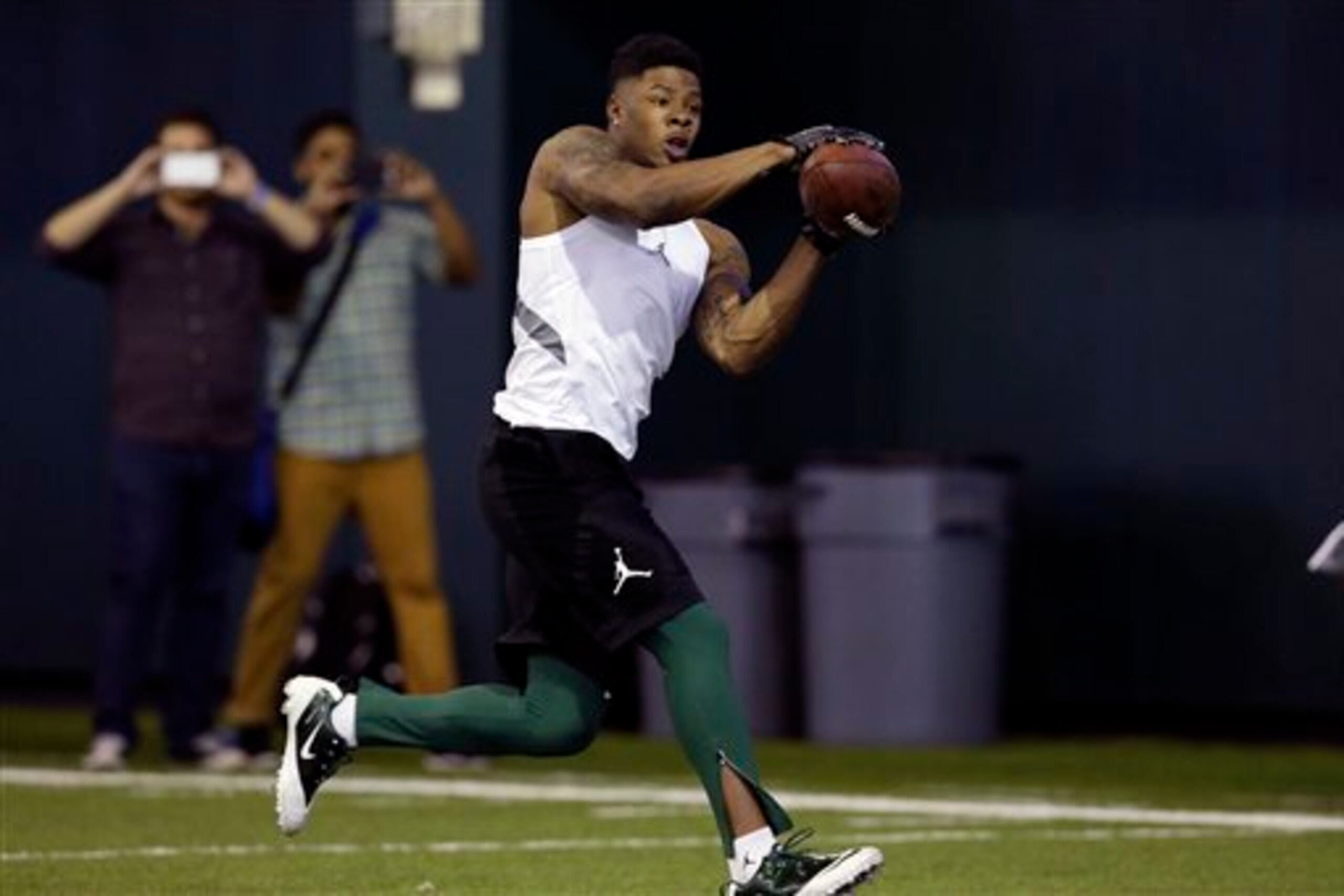Corey Coleman didn't have problems making waves at Baylor's pro day.
