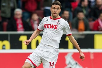 Jonas Hector of 1.FC Koln during the Bundesliga match between 1. FC Koln and FC Bayern Munich on March 19, 2016 at the RheinEnergieStadion in Koln, Germany.(Photo by VI Images via Getty Images)