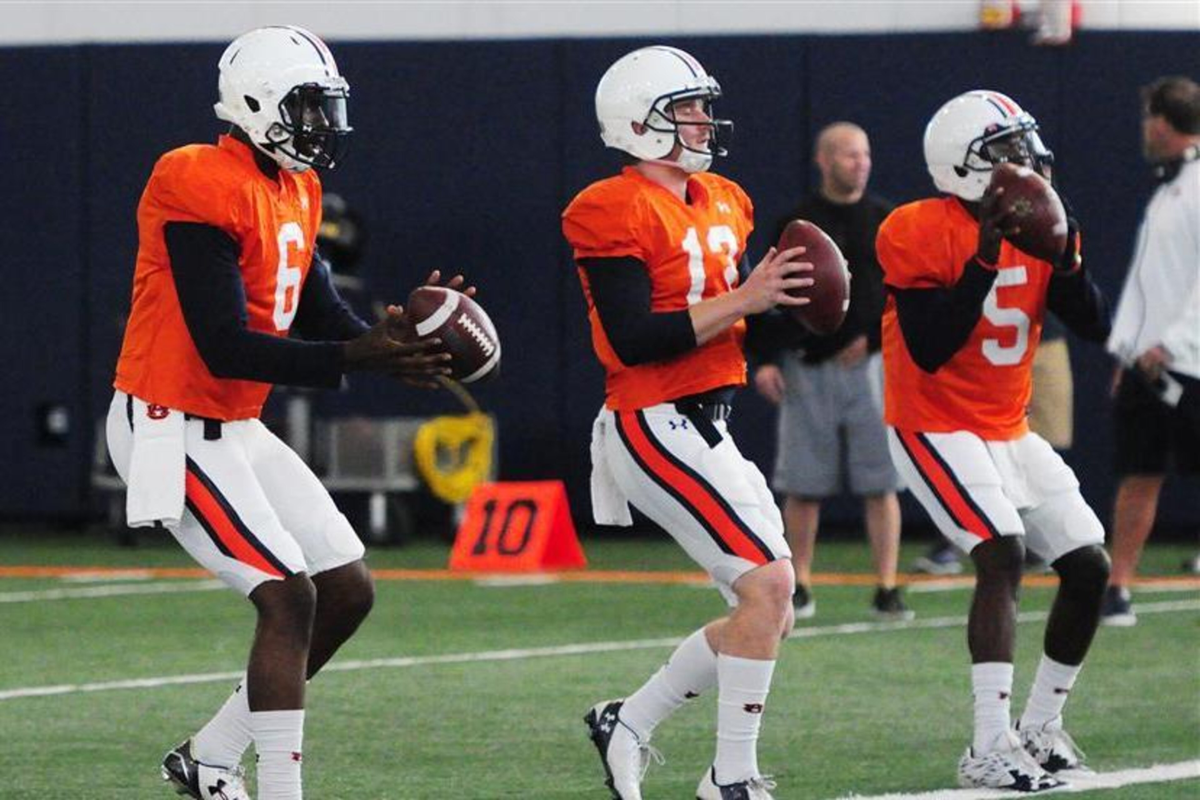Auburn QBs Jeremy Johnson, Sean White and John Franklin III