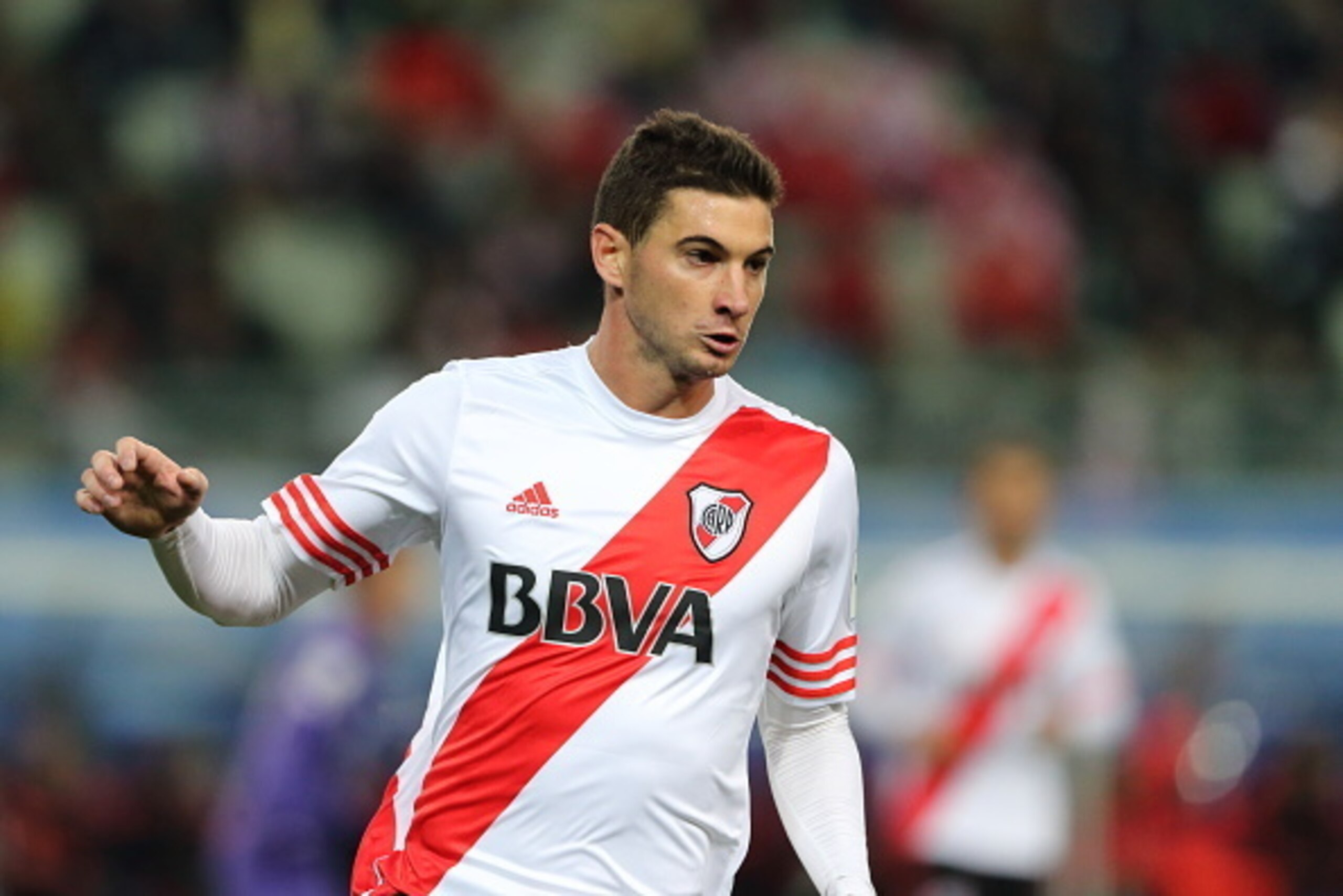 OSAKA, JAPAN - DECEMBER 16: Lucas Alario of River Plate during the FIFA World Club Cup Semi-Final between Sanfrecce Hiroshima and River Plate at Osaka Nagai Stadium on December 16, 2015 in Osaka, Japan.  (Photo by Matthew Ashton - AMA/Getty Images)