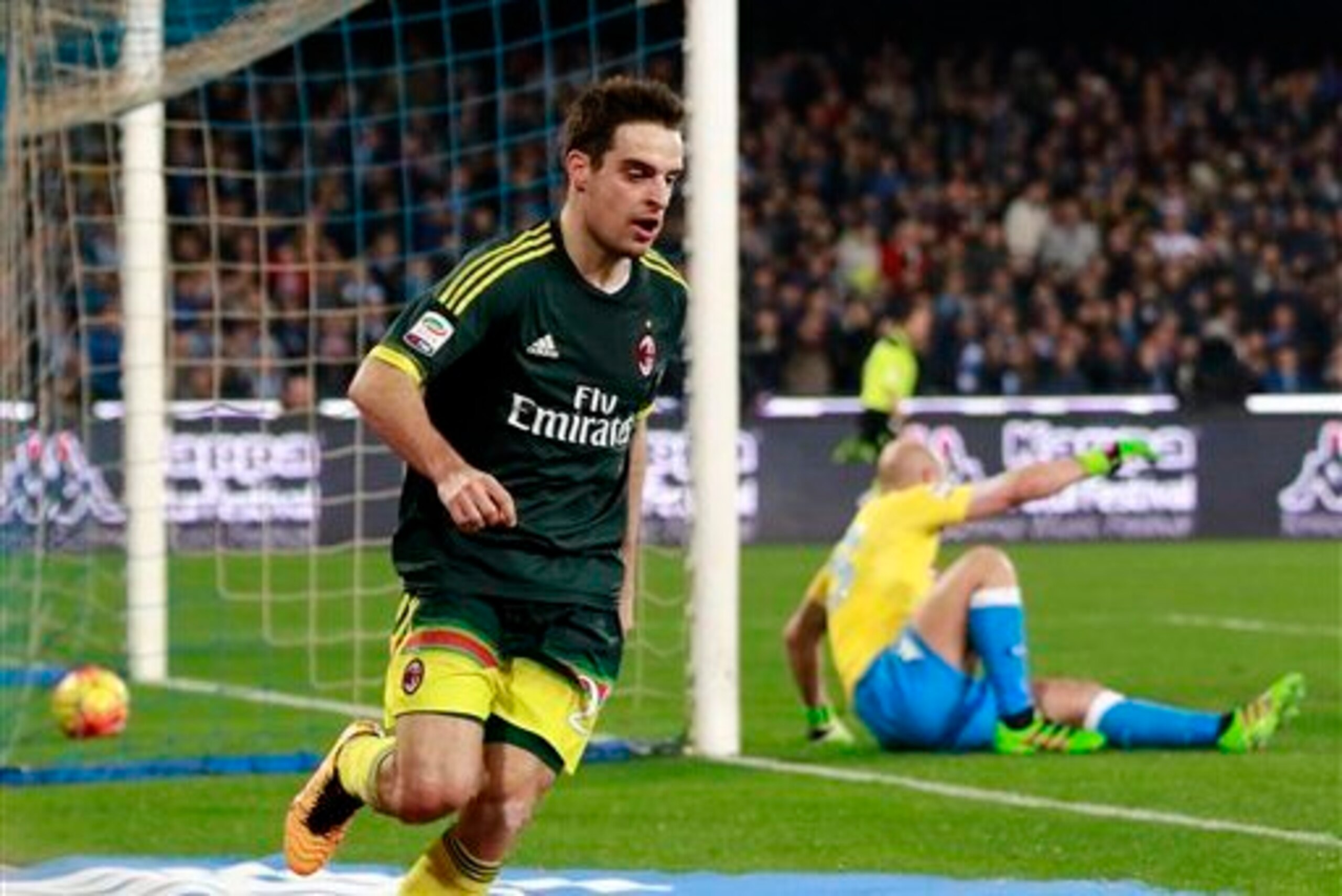 Bonaventura celebrates his well-taken equalizer against Napoli in February. Bonaventura celebrates his well-taken equalizer against Napoli in February.