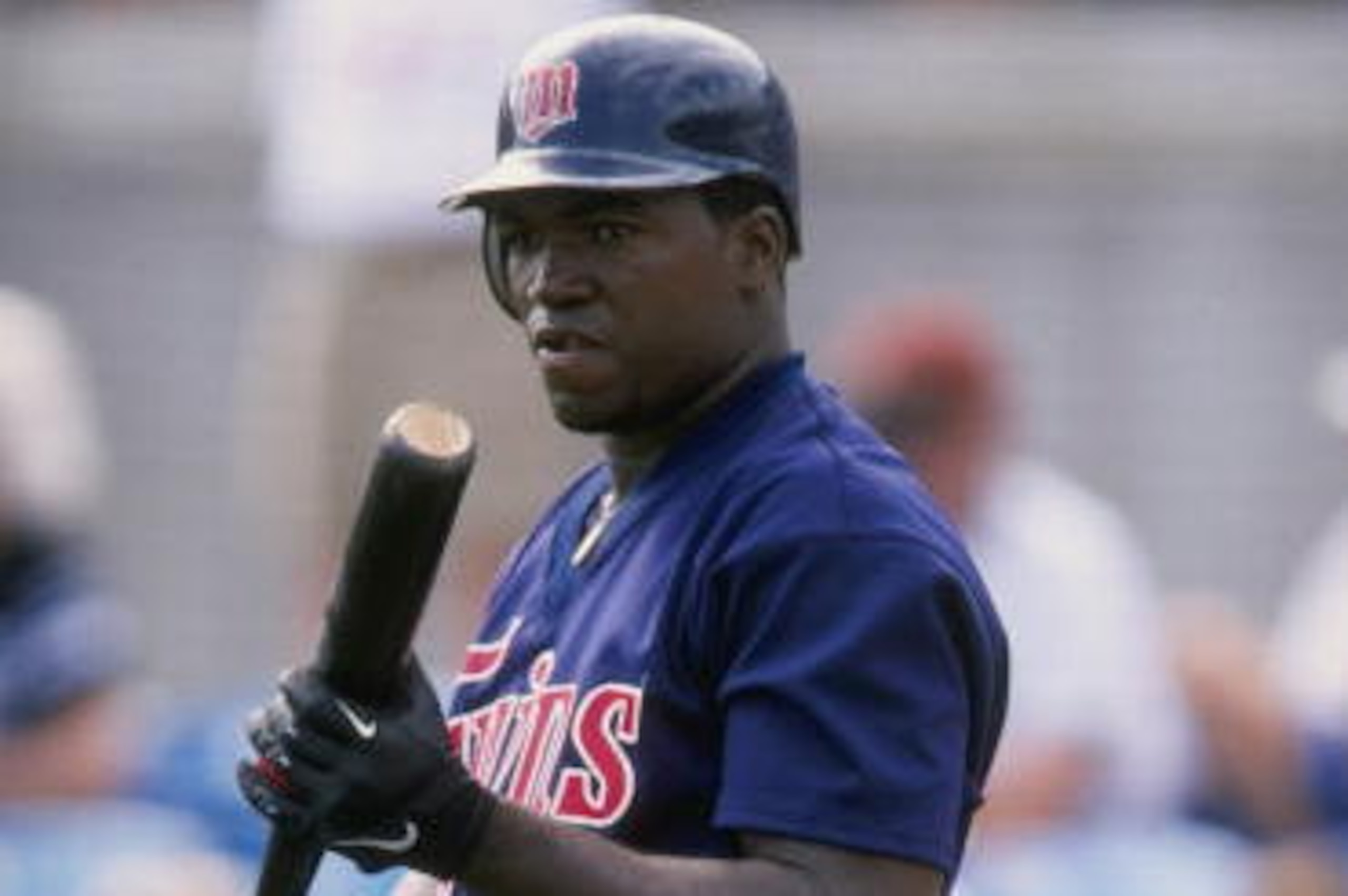 8 Mar 1998:  Infielder David Ortiz of the Minnesota Twins Short Squad in action during a spring training game against the Cincinnati Reds Short Squad at the Ed Smith Stadium in Sarasota, Florida. The Reds Short Squad defeated the Twins Short Squad 5-4. Ma