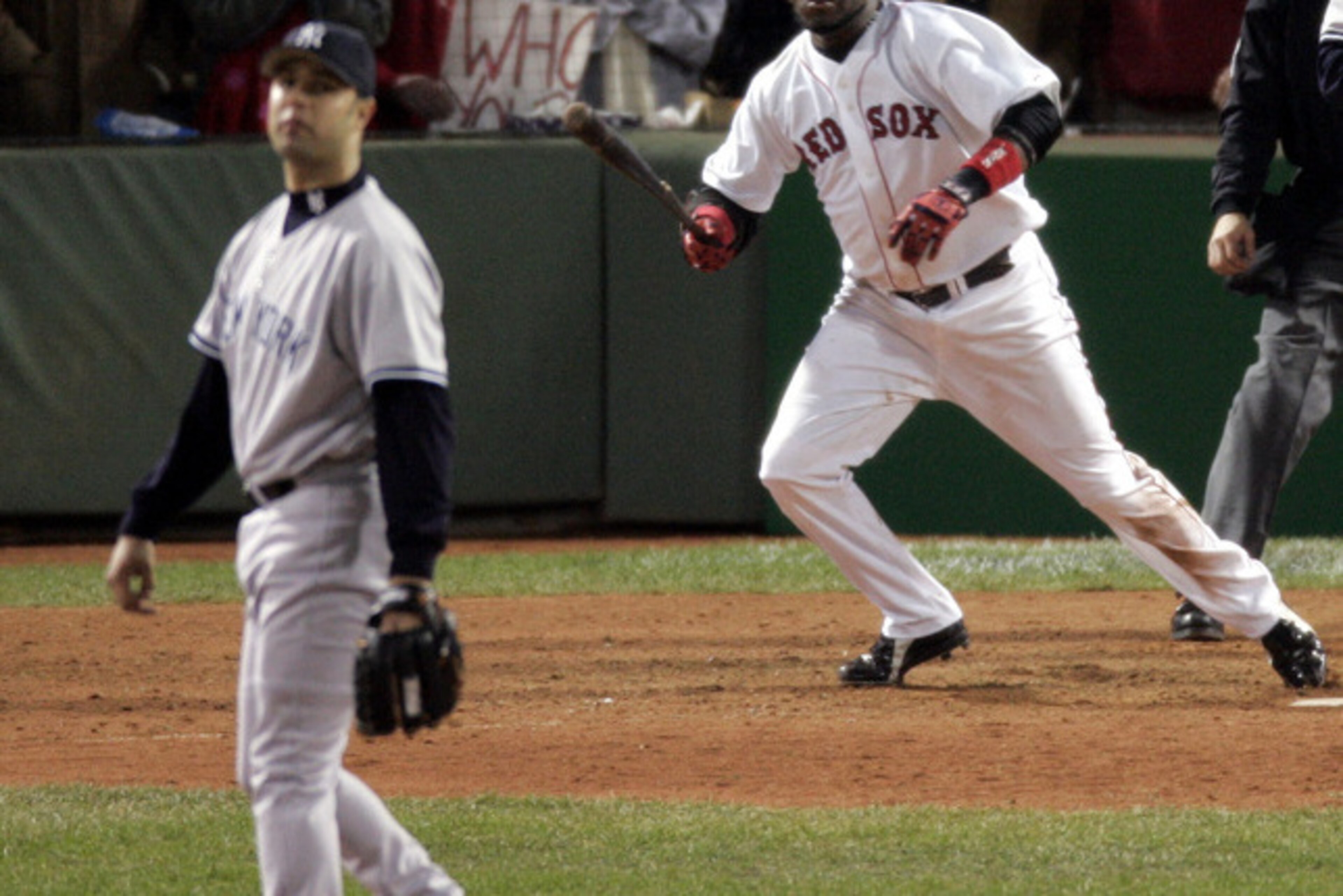 Ortiz's 14th-inning hit off Esteban Loaiza helped spark the Red Sox to stunning the Yankees in the 2004 ALCS. Ortiz's 14th-inning hit off Esteban Loaiza helped spark the Red Sox to stunning the Yankees in the 2004 ALCS.