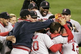 Ortiz hit .387 in the 2004 ALCS and .308 in the World Series to help secure Boston's first World Series since 1918.