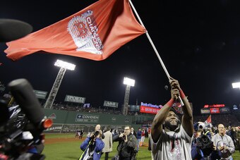 Ortiz hit .688 and drove in six runs against the Cardinals to pace the Red Sox to the 2013 World Series crown.